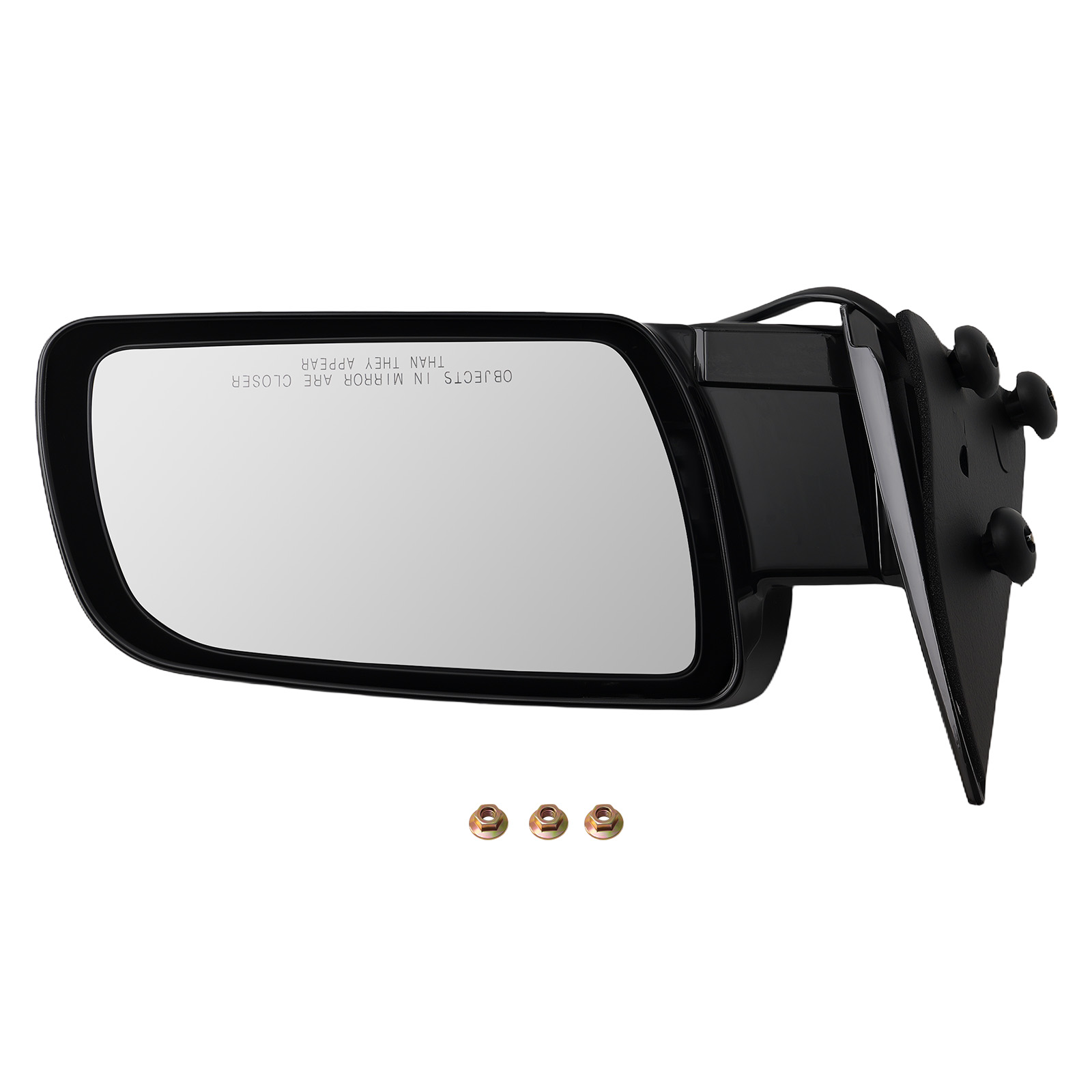 Passenger Mirror for GMC K1500/K2500 1988-1998 Power Heated Black 1010131