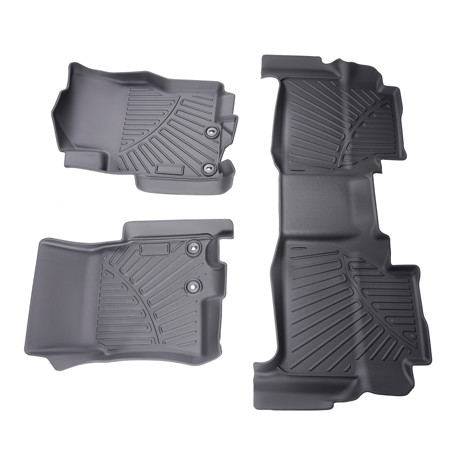 3D Front And Rear Floor Liners Mats For Nissan Frontier Crew Cab 2022-2024 TPE