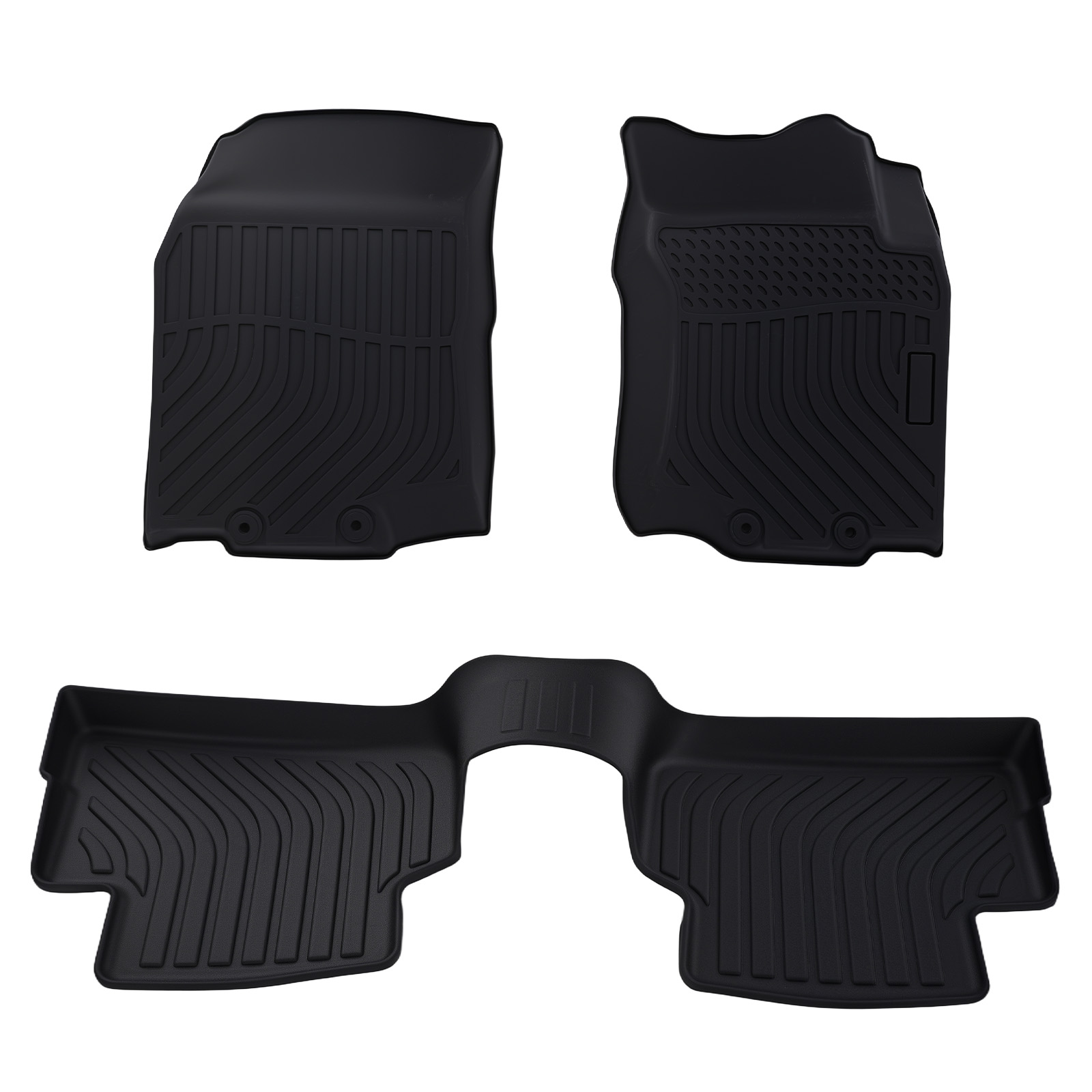 Black Carpet Floor Mats Set for Nissan Rogue Sport 2017-2022 Waterproof Car Mat