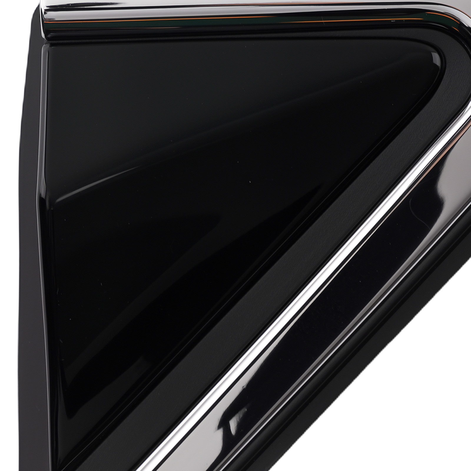 Left Side Mirror Flag Trim for Hyundai Santa Fe 13-19 Black Accessory 861802W000