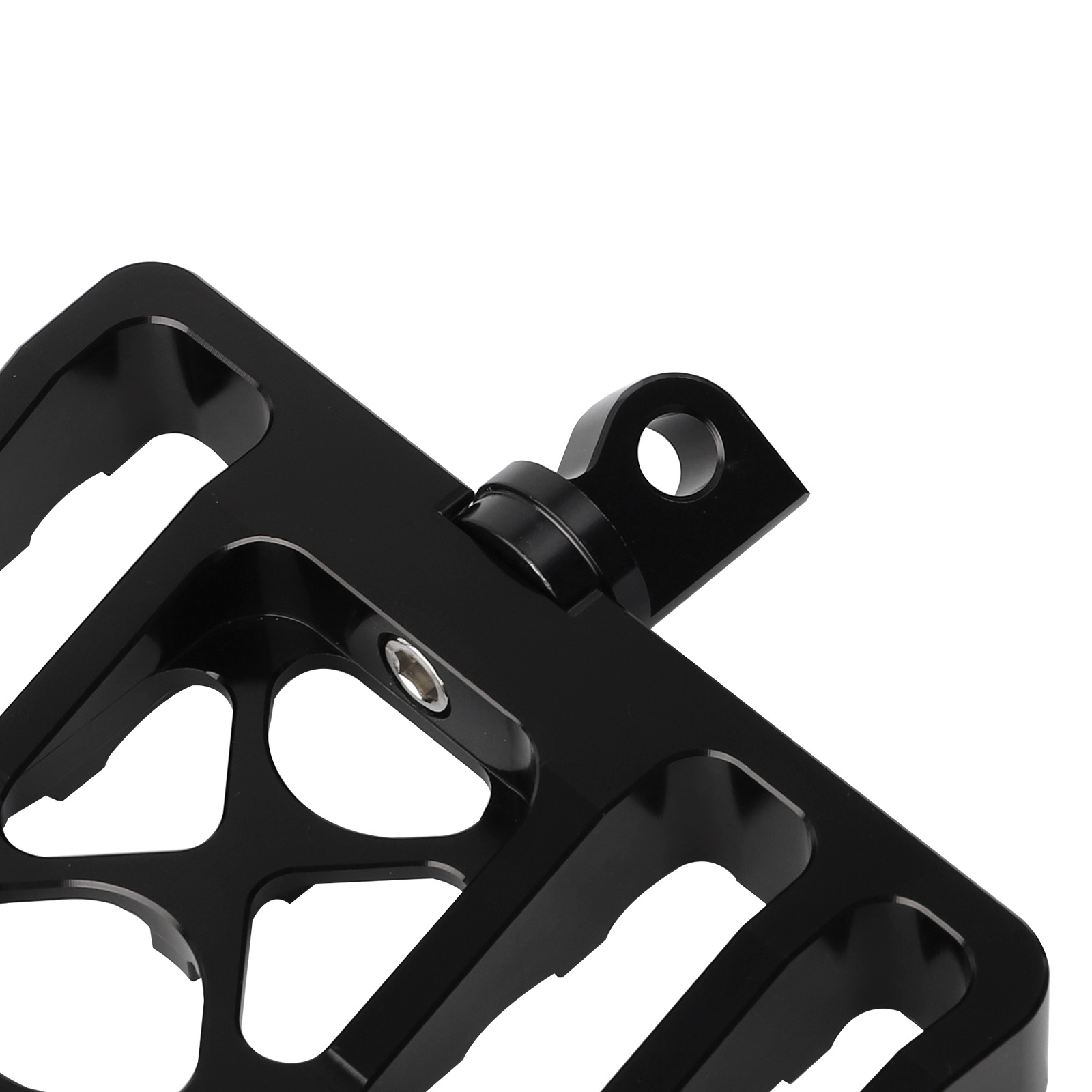 Black Wide Fat MX Style Foot Pegs Floorboard Rear Floorboards For Sportster