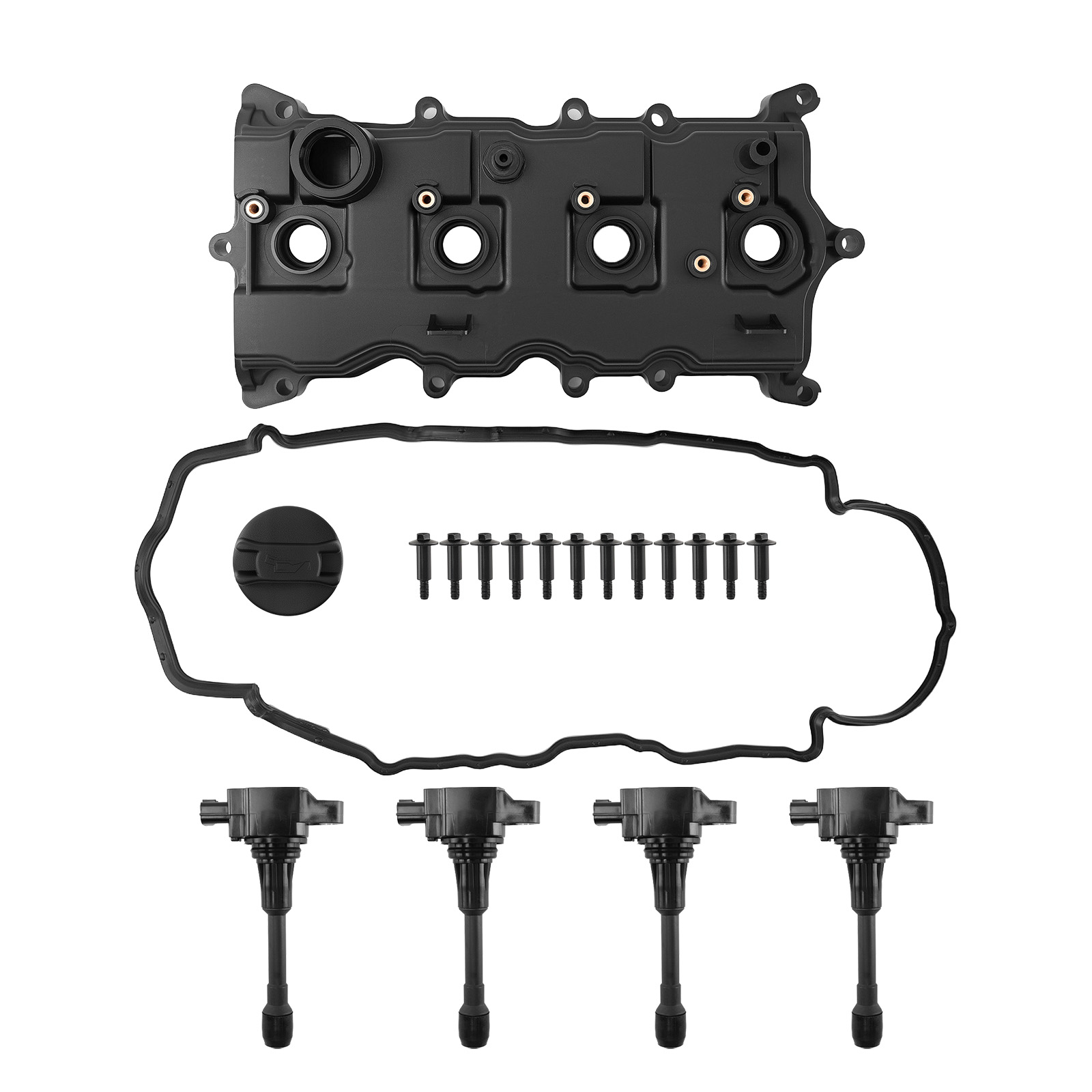 Valve Cover with Ignition Coil for Nissan Rogue 2.5L 2008-2012 13264JG30C