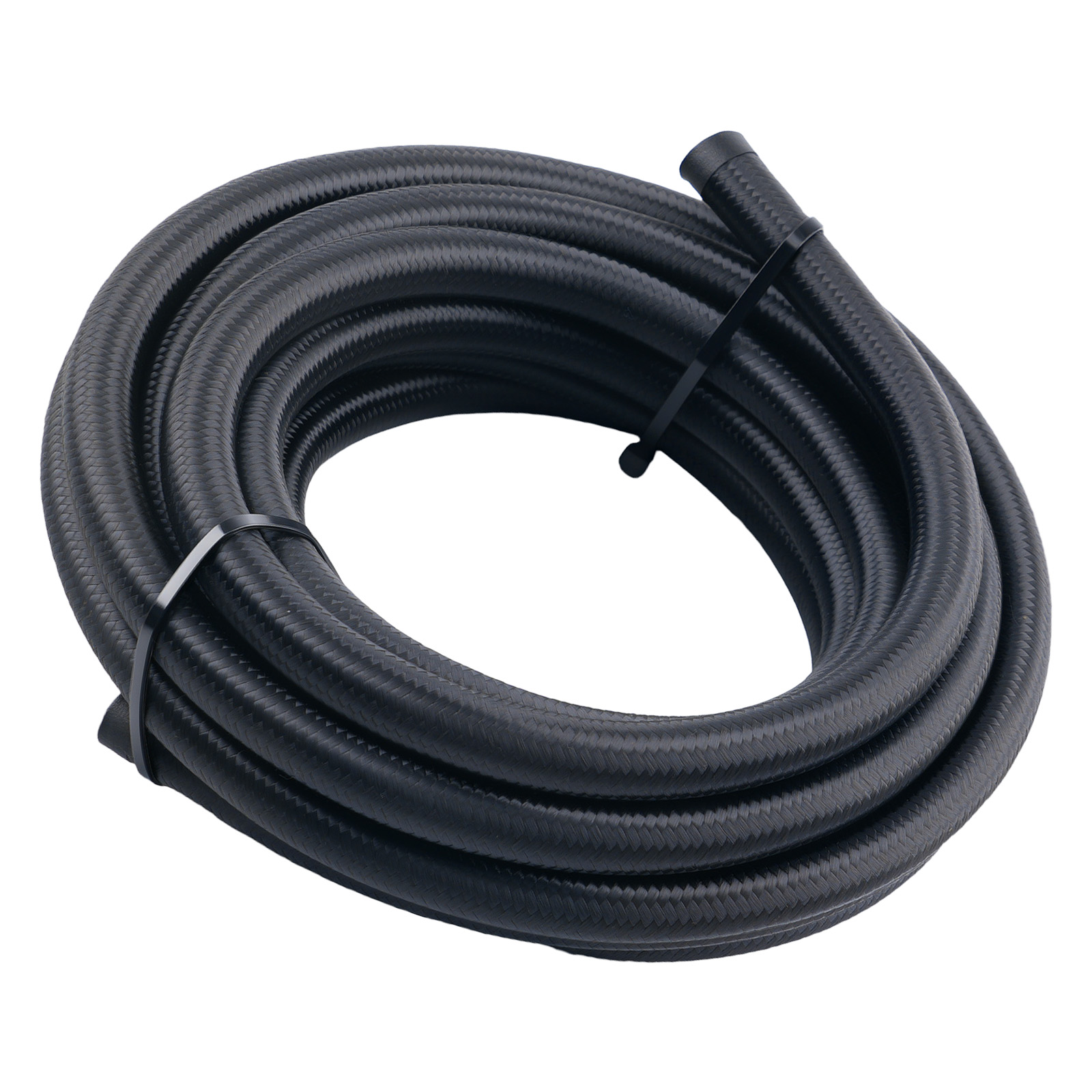 AN6 Nylon Steel Braided Oil Fuel Line Hose 16FT + Fitting Hose End Adaptor Kit