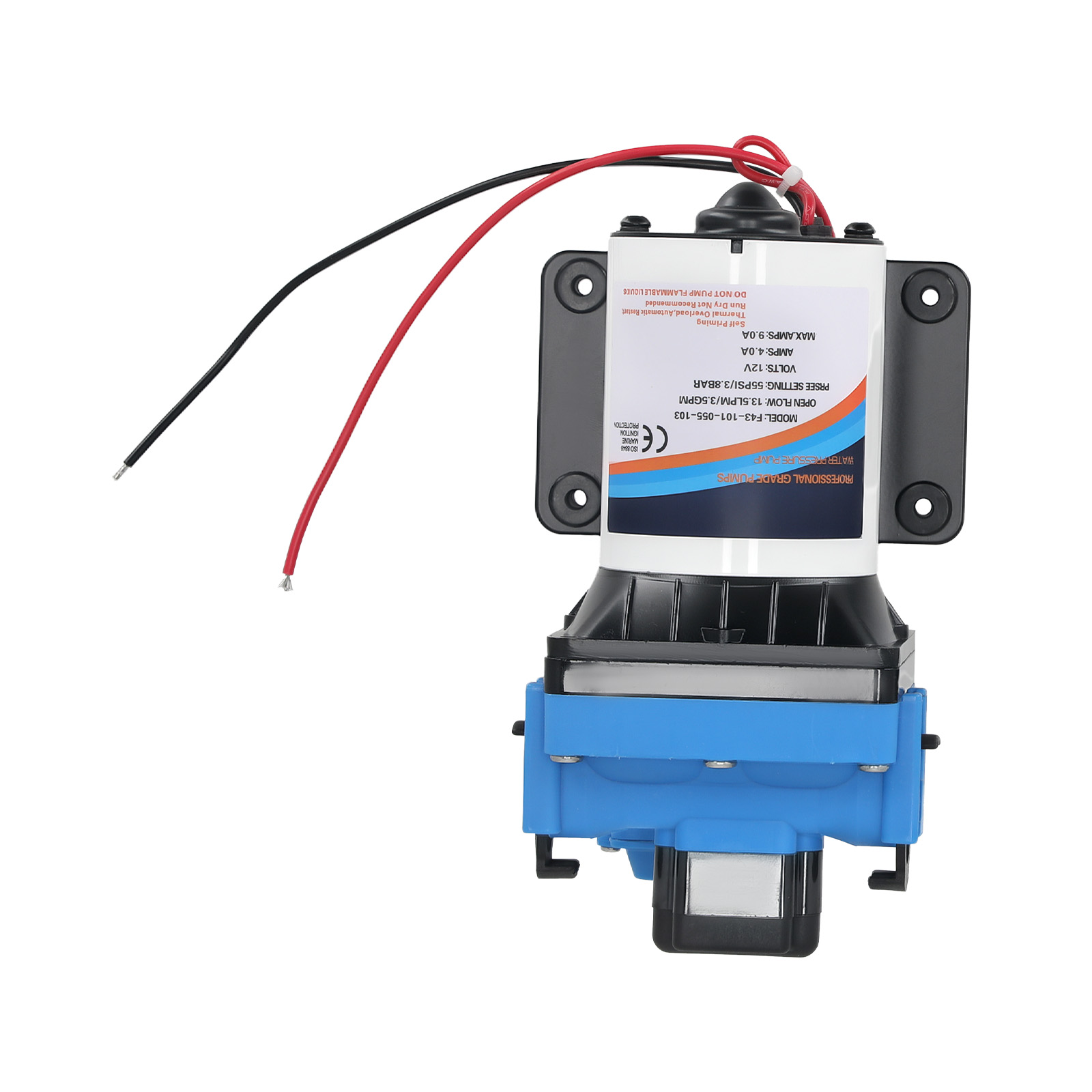 12V Marine Water Pump for RV Boat Yacht Agricultural 3.5GPM 55PSI Car Wash