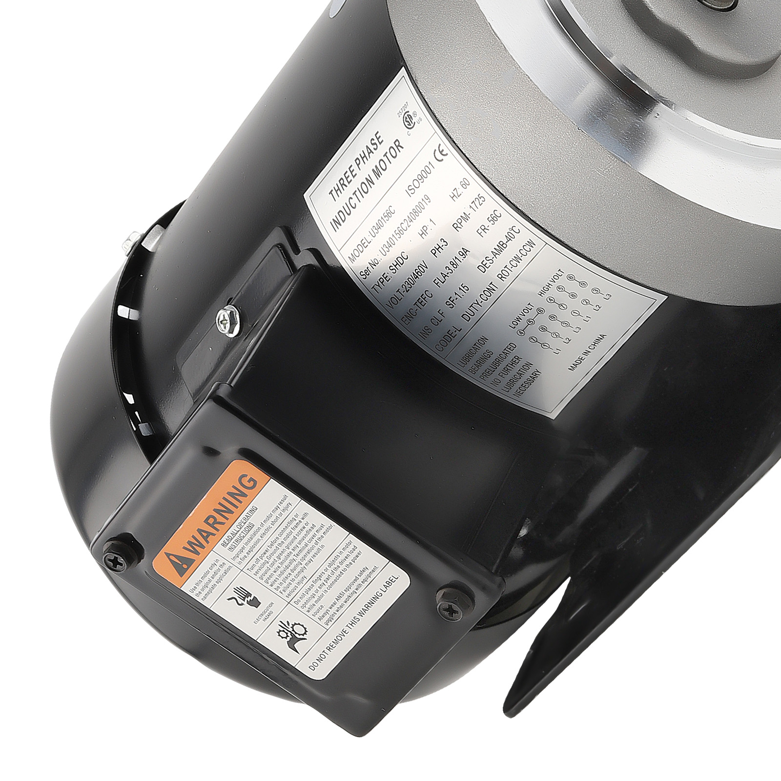 Air Compressor 1HP Electric Motor Three Phase 5/8