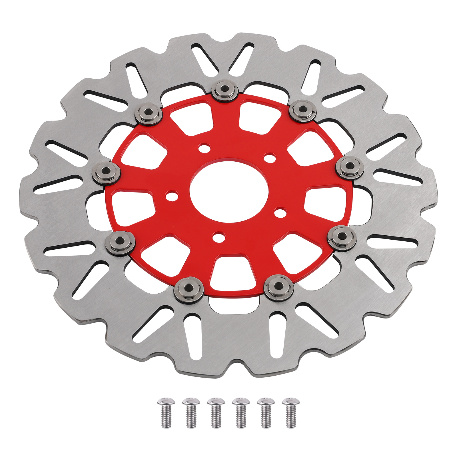 299mm Front Brake Disc Fit for Harley-Davidson Dyna Sportster 2006-24 Red