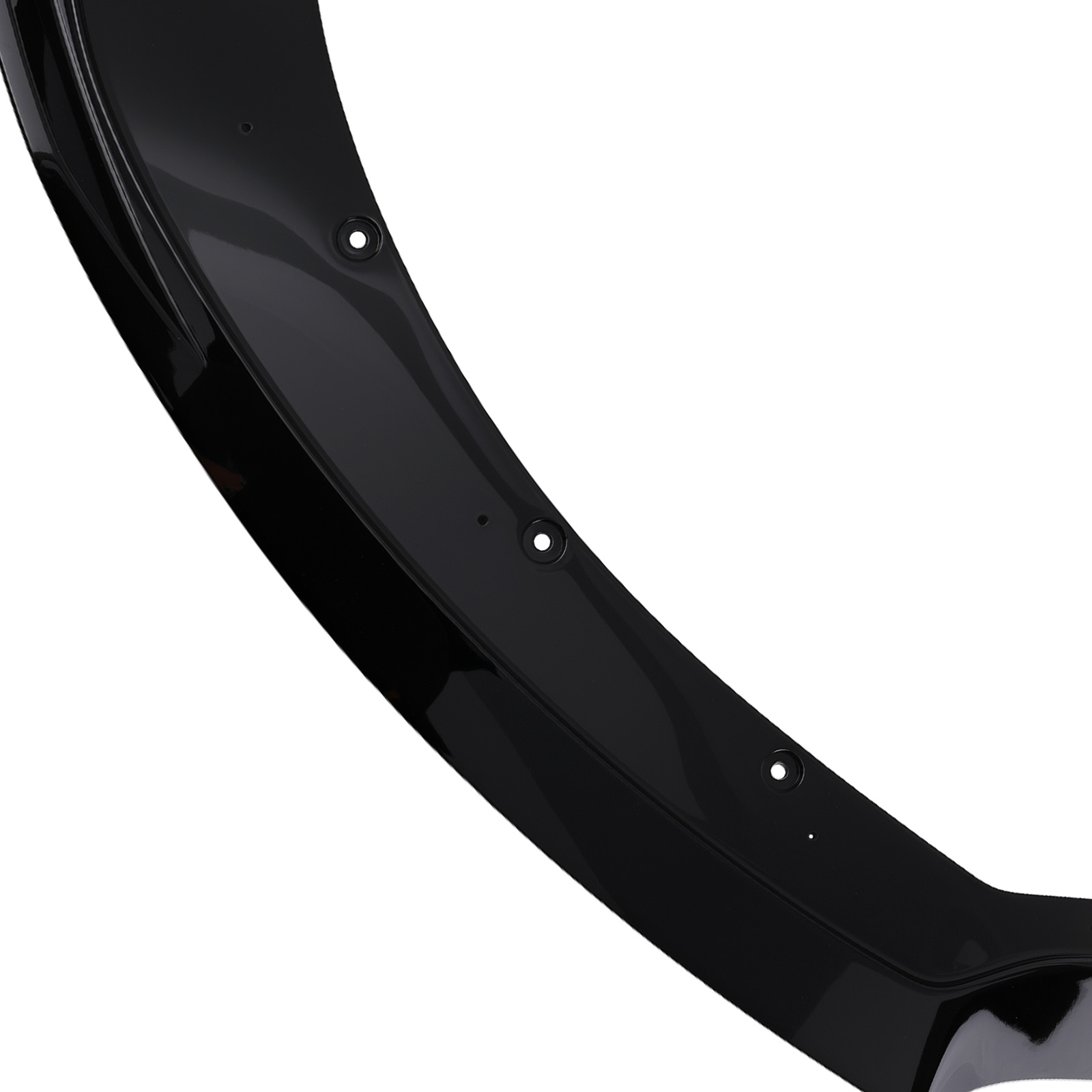Black Front Bumper Splitter for Ford Mustang 2015-2017 Lower Lip Kit Plastic