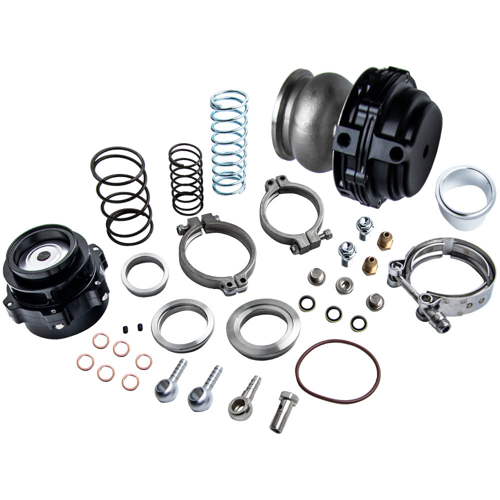 50mm BOV Blow Off Valve + 44mm V-Band External Turbo Wastegate + Spring