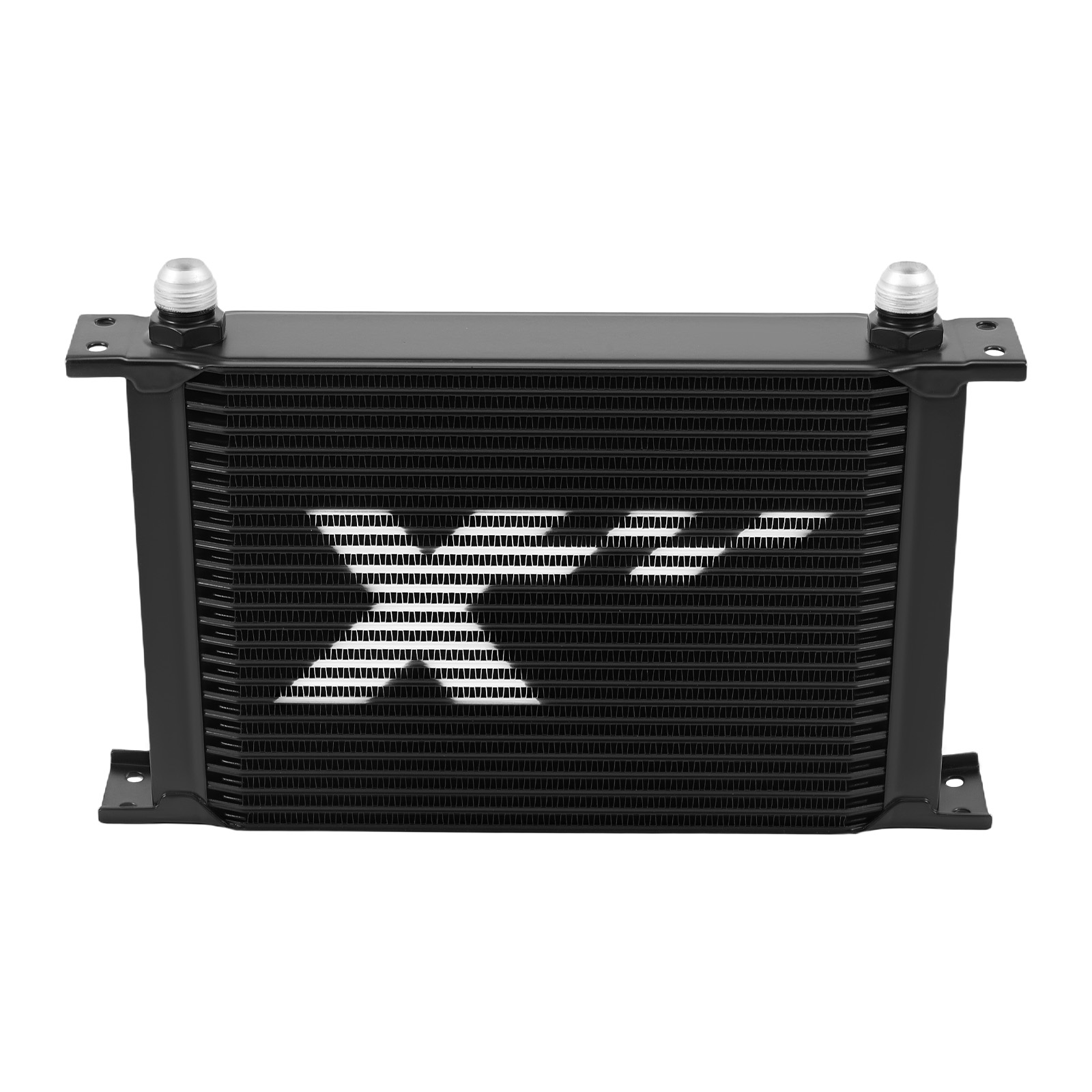25 Row AN10 Oil Cooler Kit for Universal Cars with Air Guide & Corner Brace
