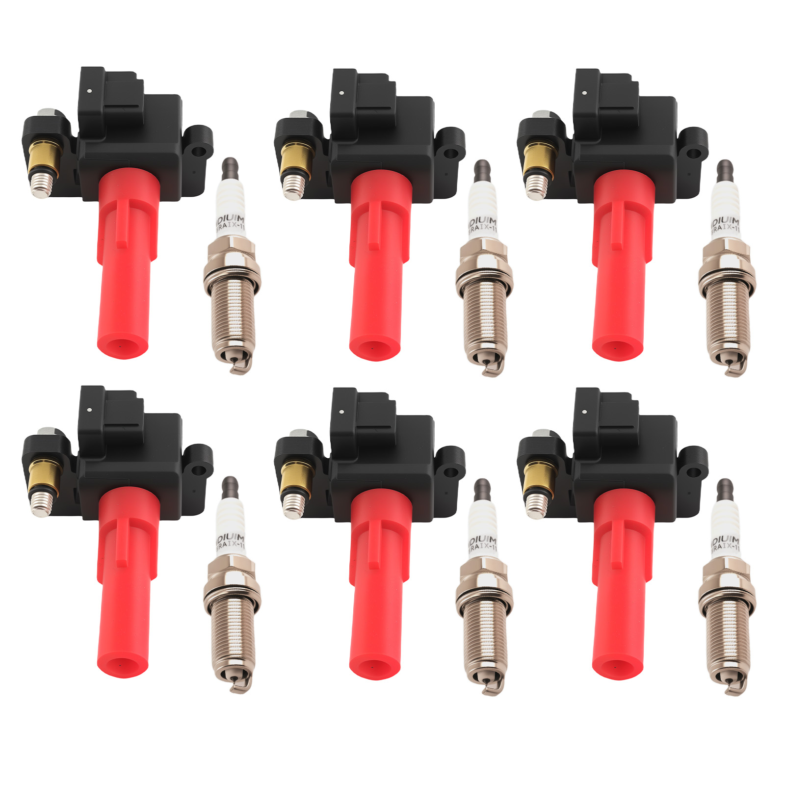 6x Ignition Coils & Spark Plug Set for Subaru Outback Legacy 3.6L 2010-19 UF682