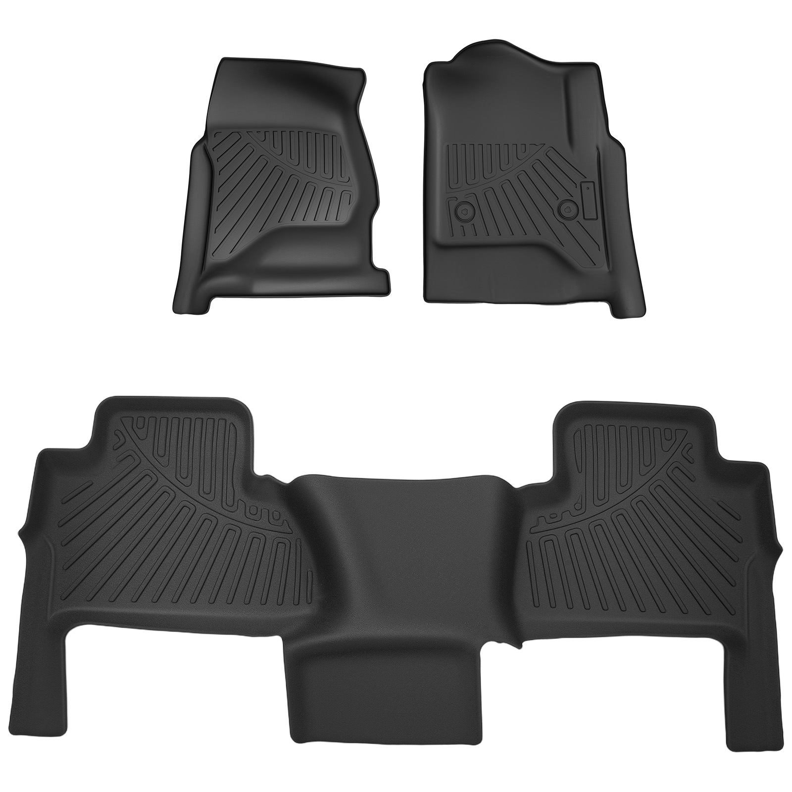 3PC TPE Waterproof Floor Mats for Chevrolet Tahoe GMC Yukon 2015-2020 Black