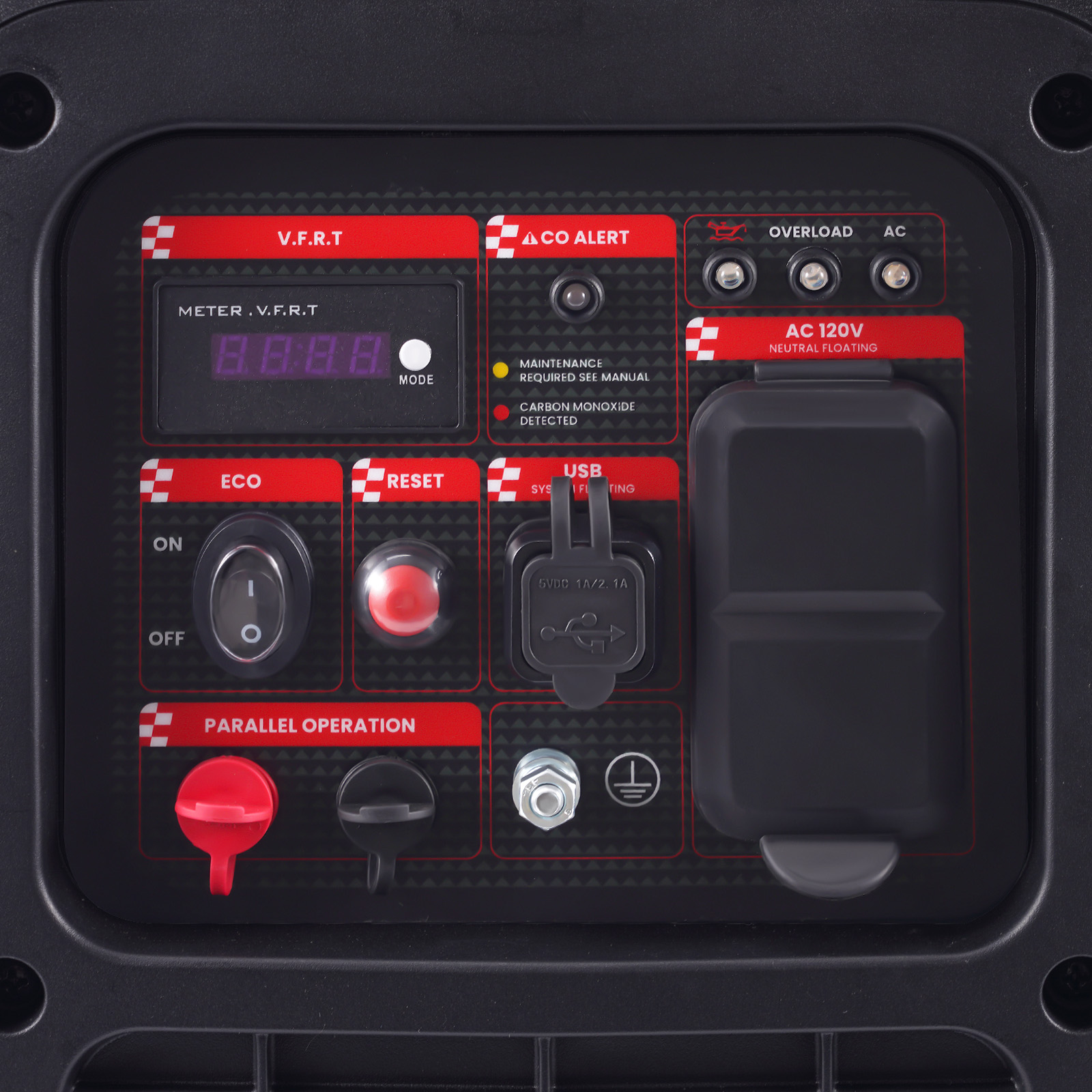 2850Watt Portable Inverter Generator Gas Powered Super Quiet For Outdoor Camping