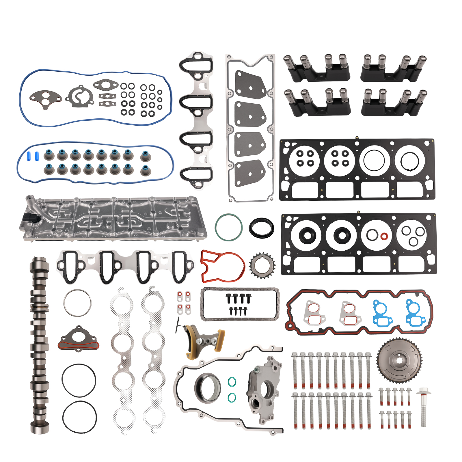 Timing Chain & Oil Pump Kit w/ Valley Cover for GMC Envoy XL 5.3L V8 2005-2006