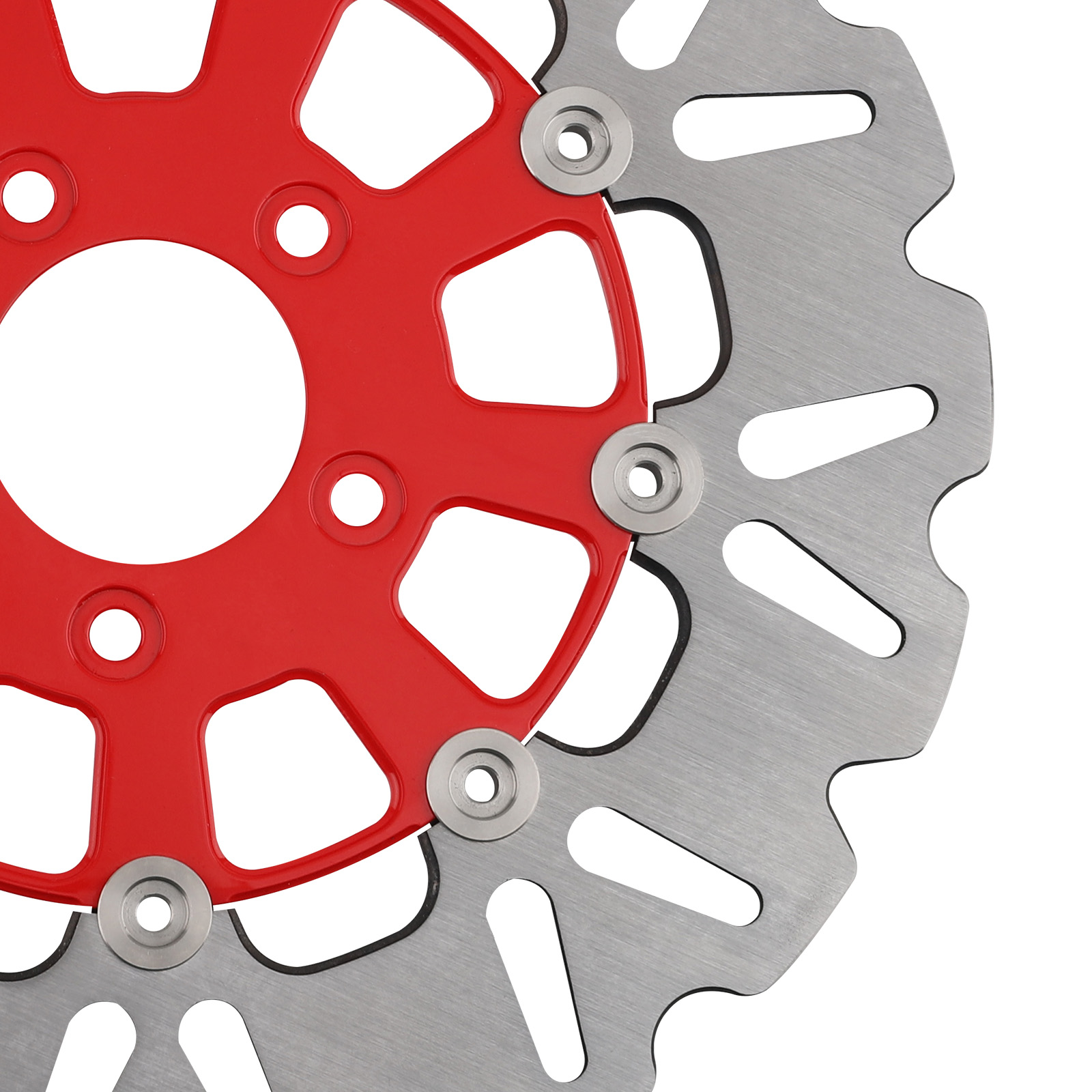 299mm Front Brake Disc Fit for Harley-Davidson Dyna Sportster 2006-24 Red