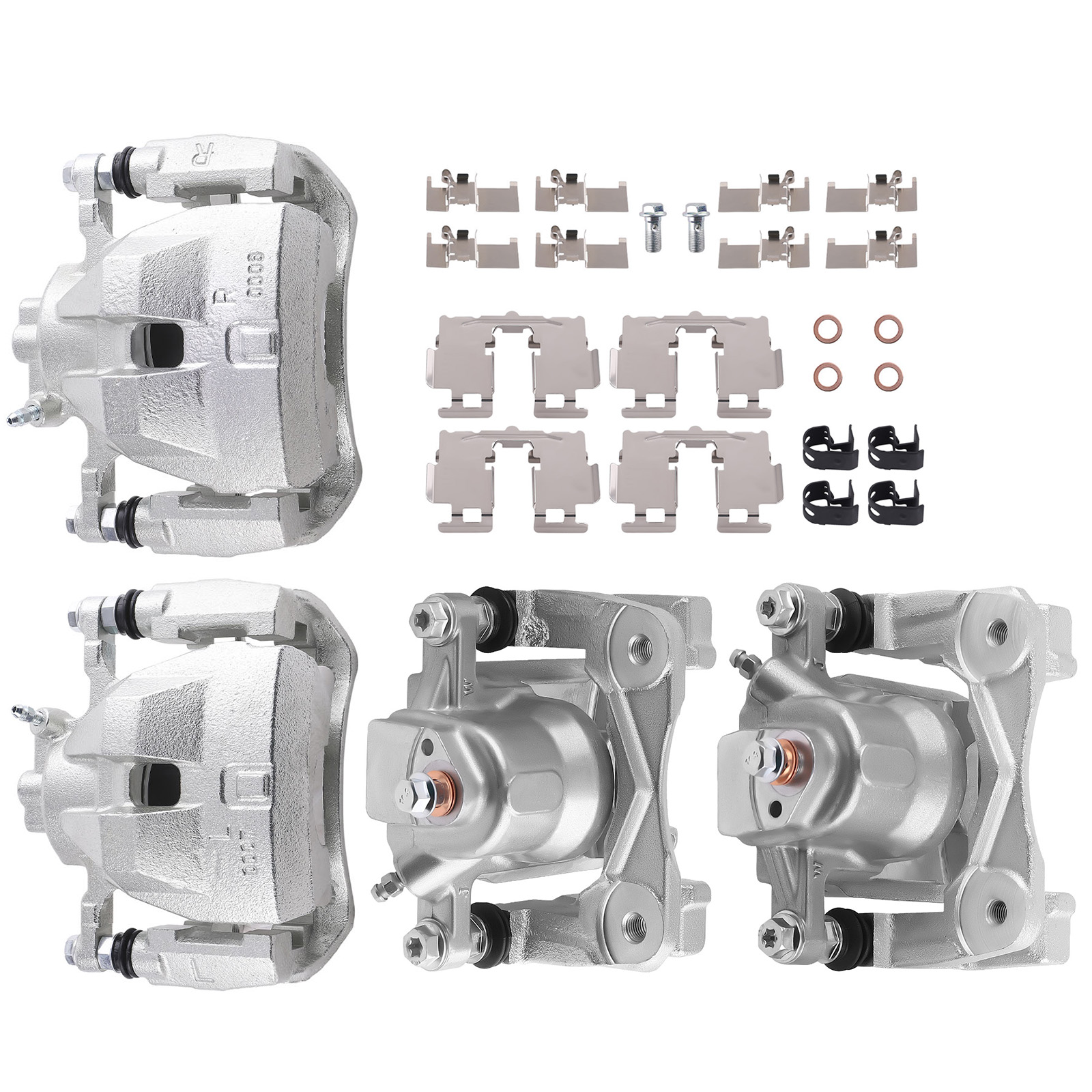 4x Front Rear Disc Brake Caliper Kit for Toyota Camry Avalon 19-B3128 19-B3129