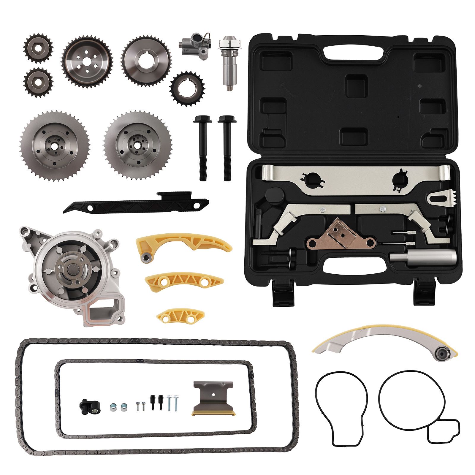 Timing Chain Water Pump Kit for Chevy Cobalt HHR 2.0L 2.4L LE5 2006-10 Tools
