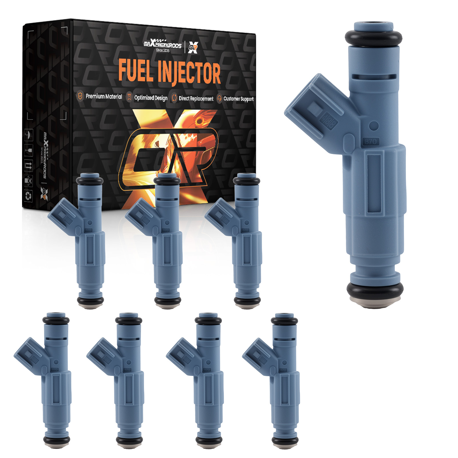 8 Fuel Injectors Kit for Mitsubishi Raider Chrysler Aspen 4.7L 2006-2007