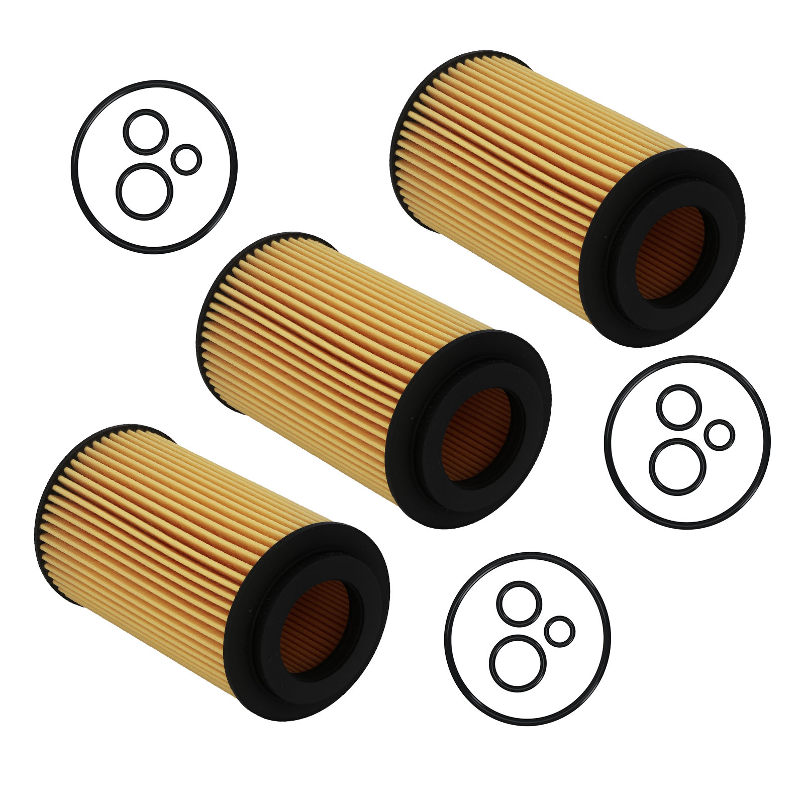 3 pack Oil Filters for Mercedes-Benz C-Class S203 S204 2007-2014 HU718/5X