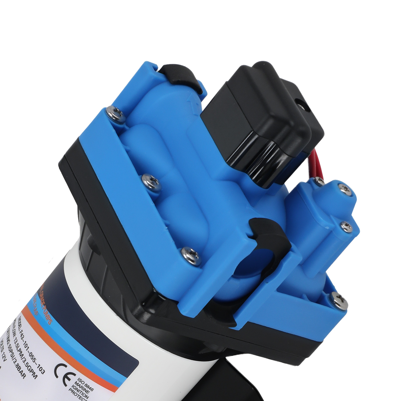 12V Marine Water Pump for RV Boat Yacht Agricultural 3.5GPM 55PSI Car Wash