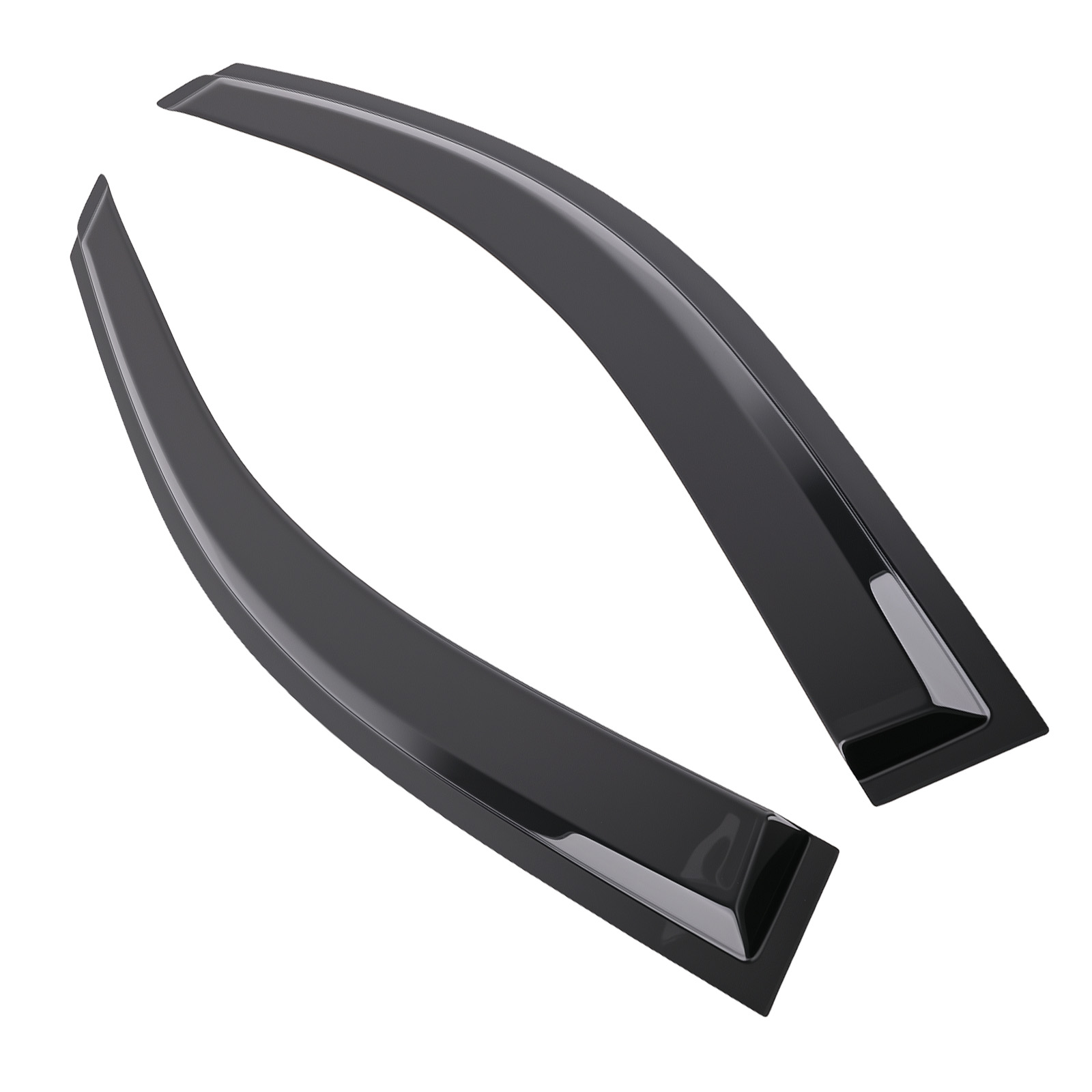 Acrylic Rain Guards Window Visors for Dodge Journey 2009-2020 Black 4PC Set