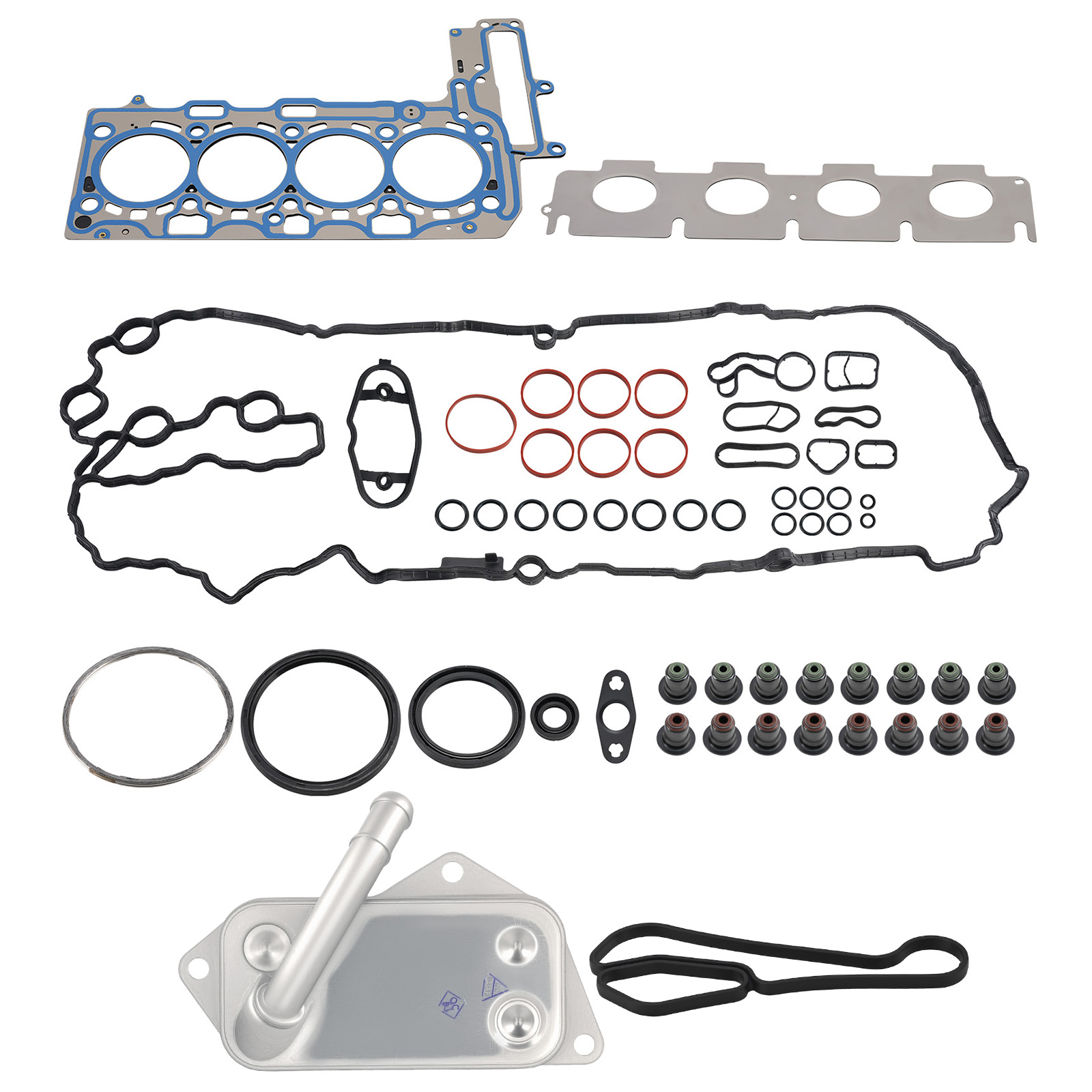 Complete MLS Gasket Set Including Oil Cooler for BMW B46 B48 2016-2018