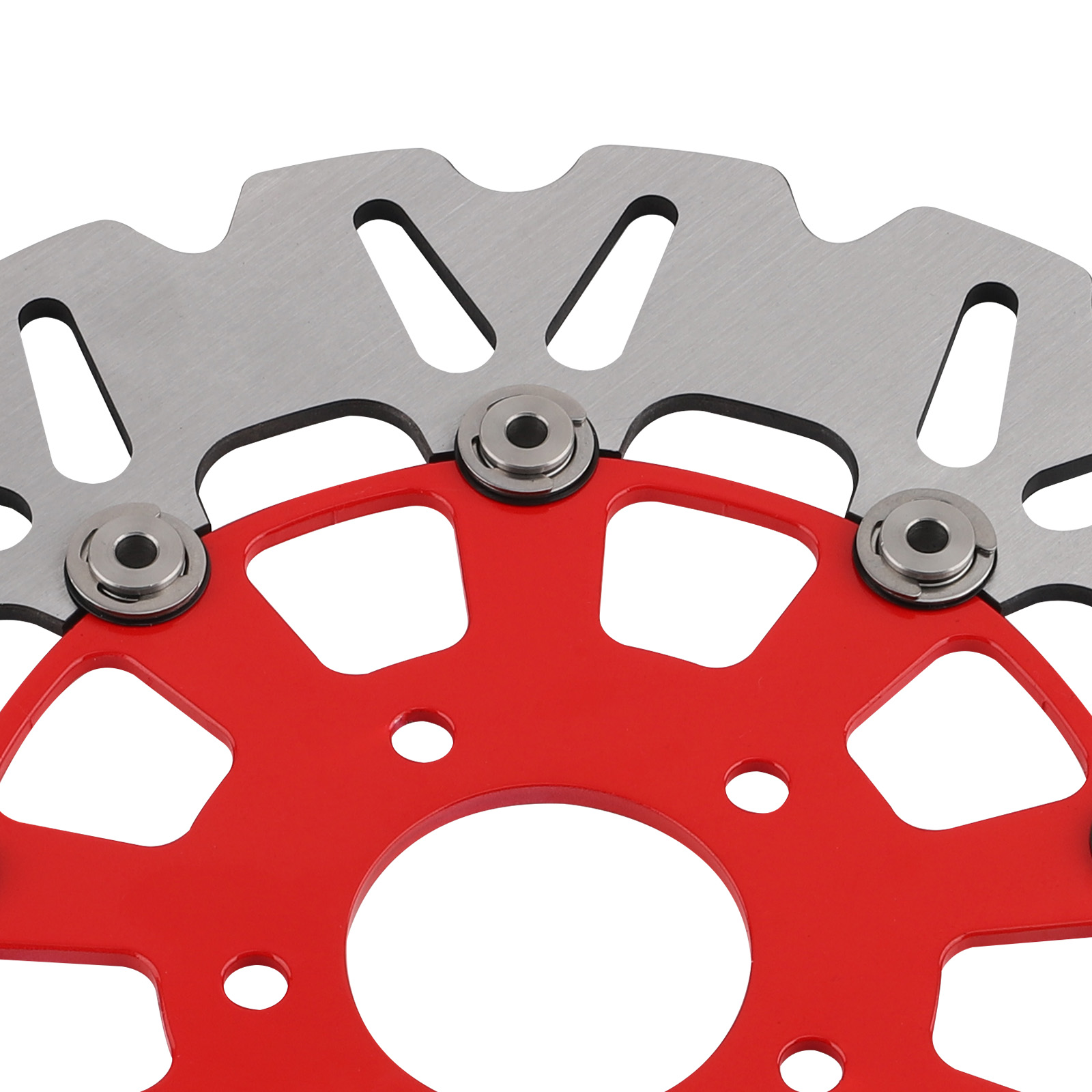 299mm Front Brake Disc Fit for Harley-Davidson Dyna Sportster 2006-24 Red