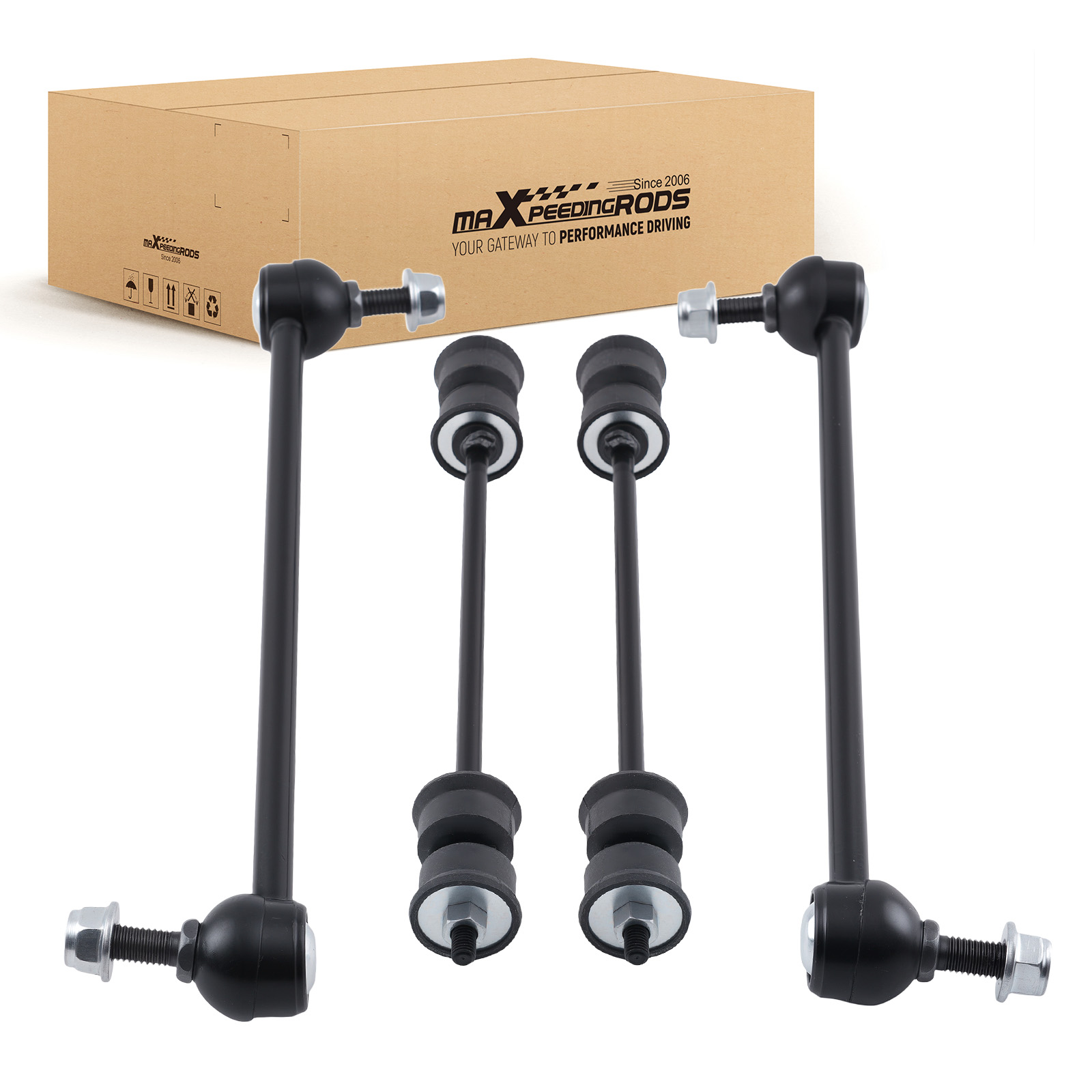 Front & Rear Stabilizer Sway Bar End Links for 2009-2017 Chevy Traverse Enclave