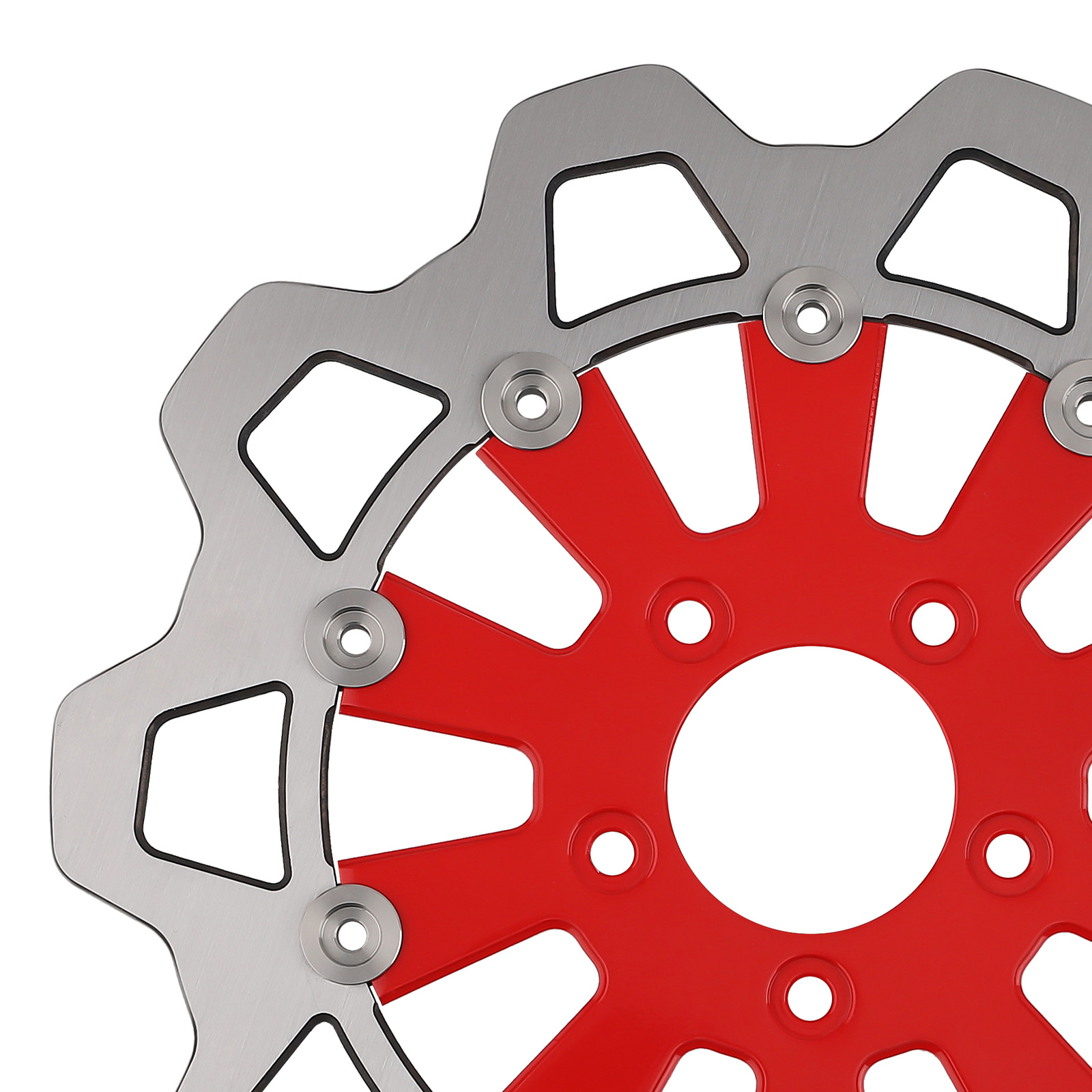 Front Brake Disc 299mm Fit for Harley-Davidson Sportster Iron 883 2014-2024 Red