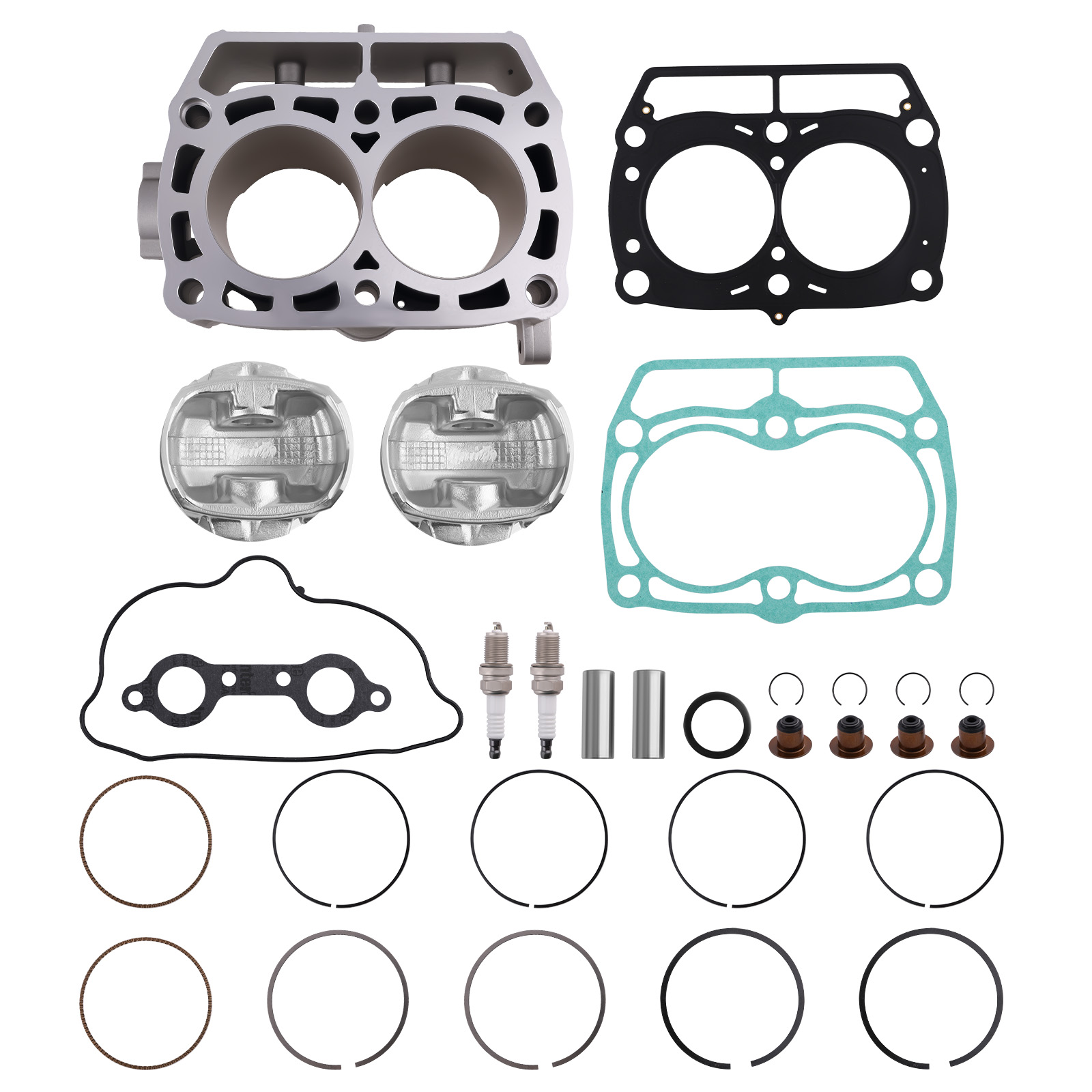 Cylinder Piston Gasket Top End Kit for Polaris Ranger 800 RZR 800 08-2014