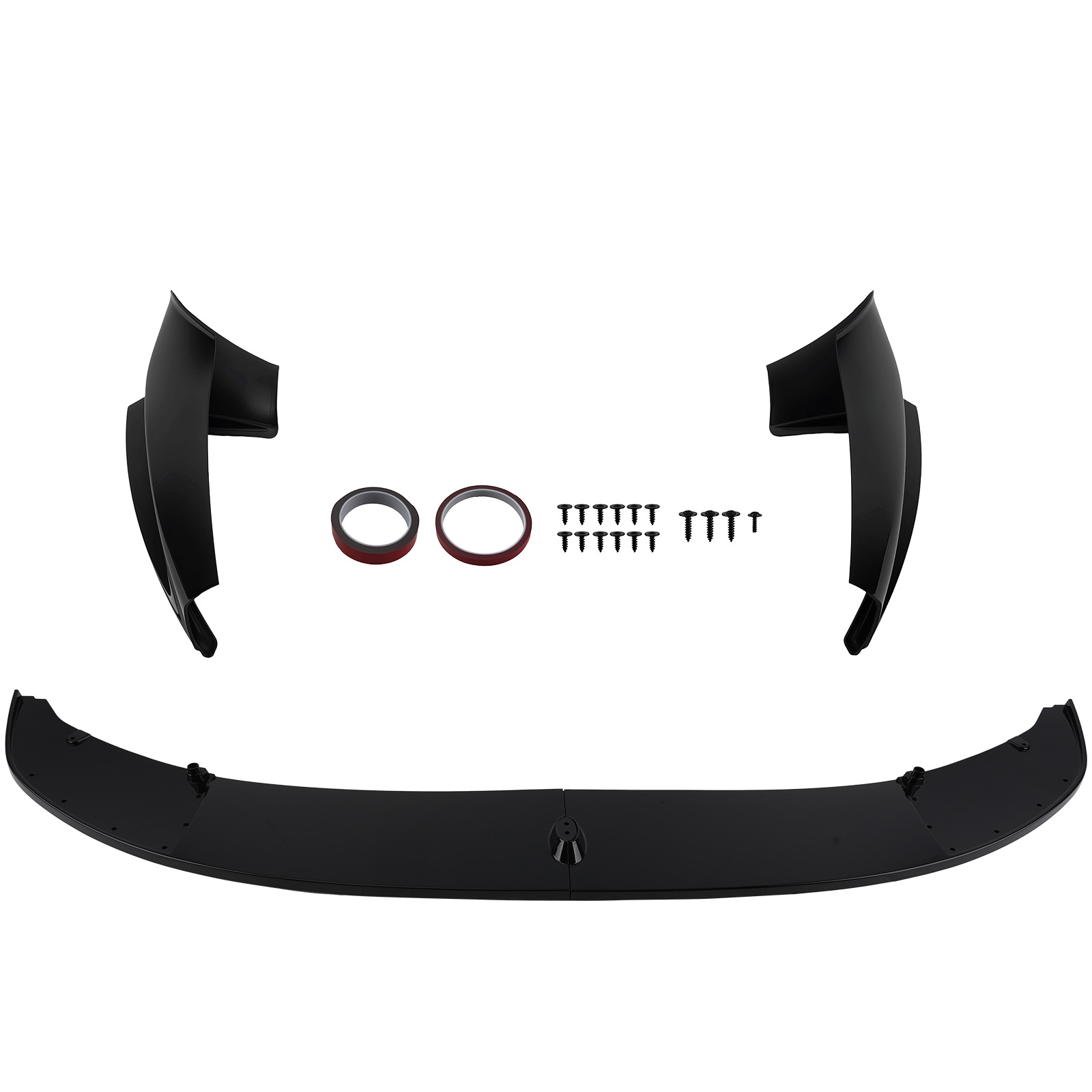 Front Lower Spoiler for BMW F10 M Sport 2011-2016 Gloss Black ABS 4Pcs