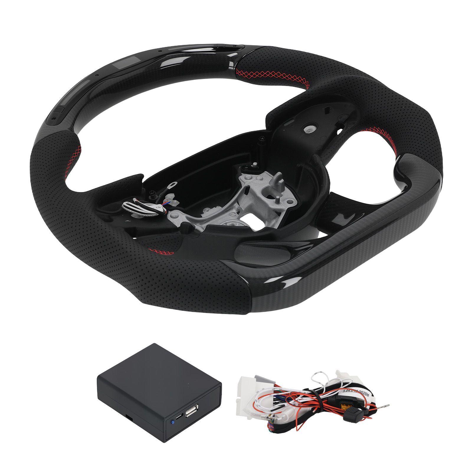 Carbon Fiber Racing Steering Wheel for Dodge Challenger Jeep Grand Cherokee