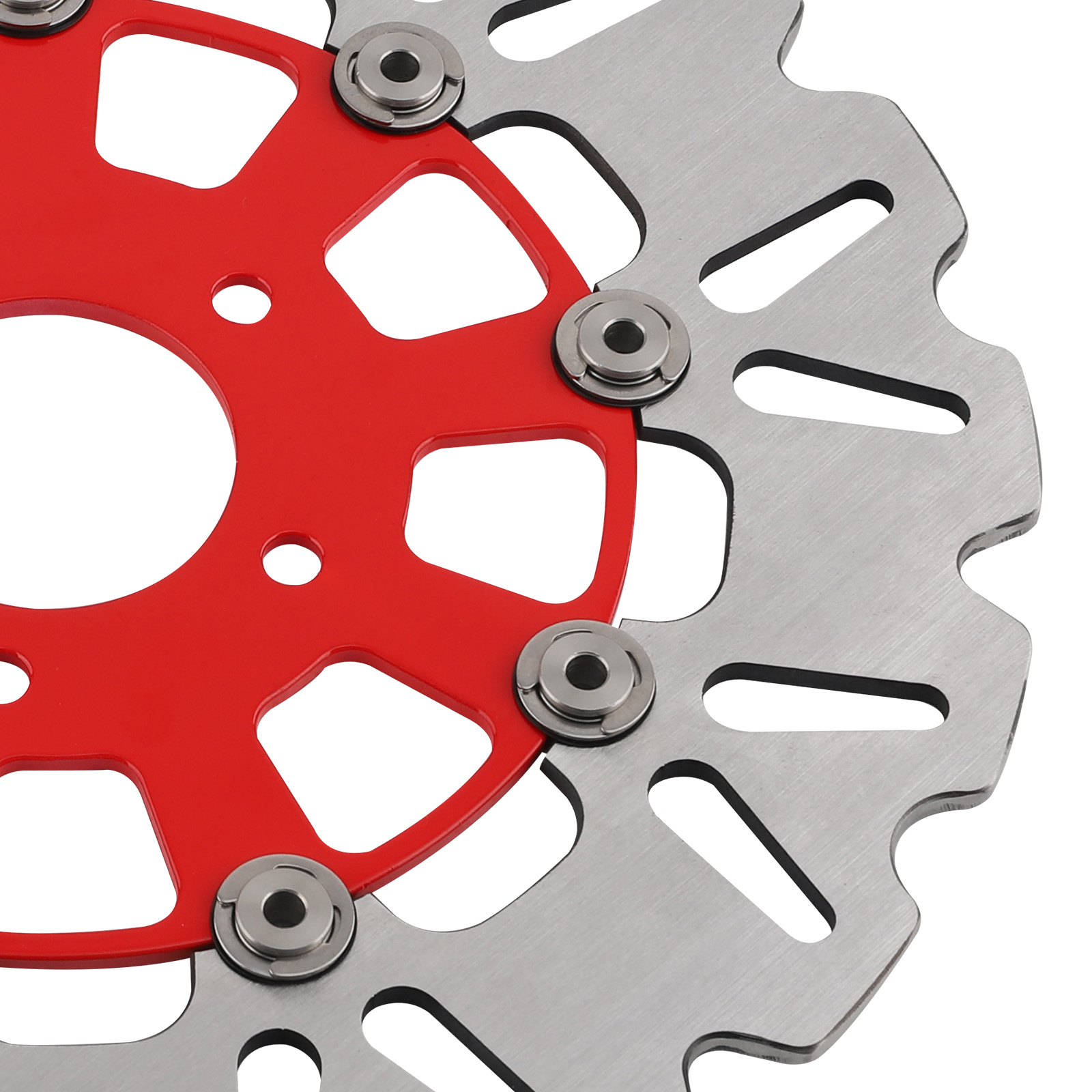 299mm Front Brake Disc Pair for Harley-Davidson Dyna Sportster 2006-2024 Red