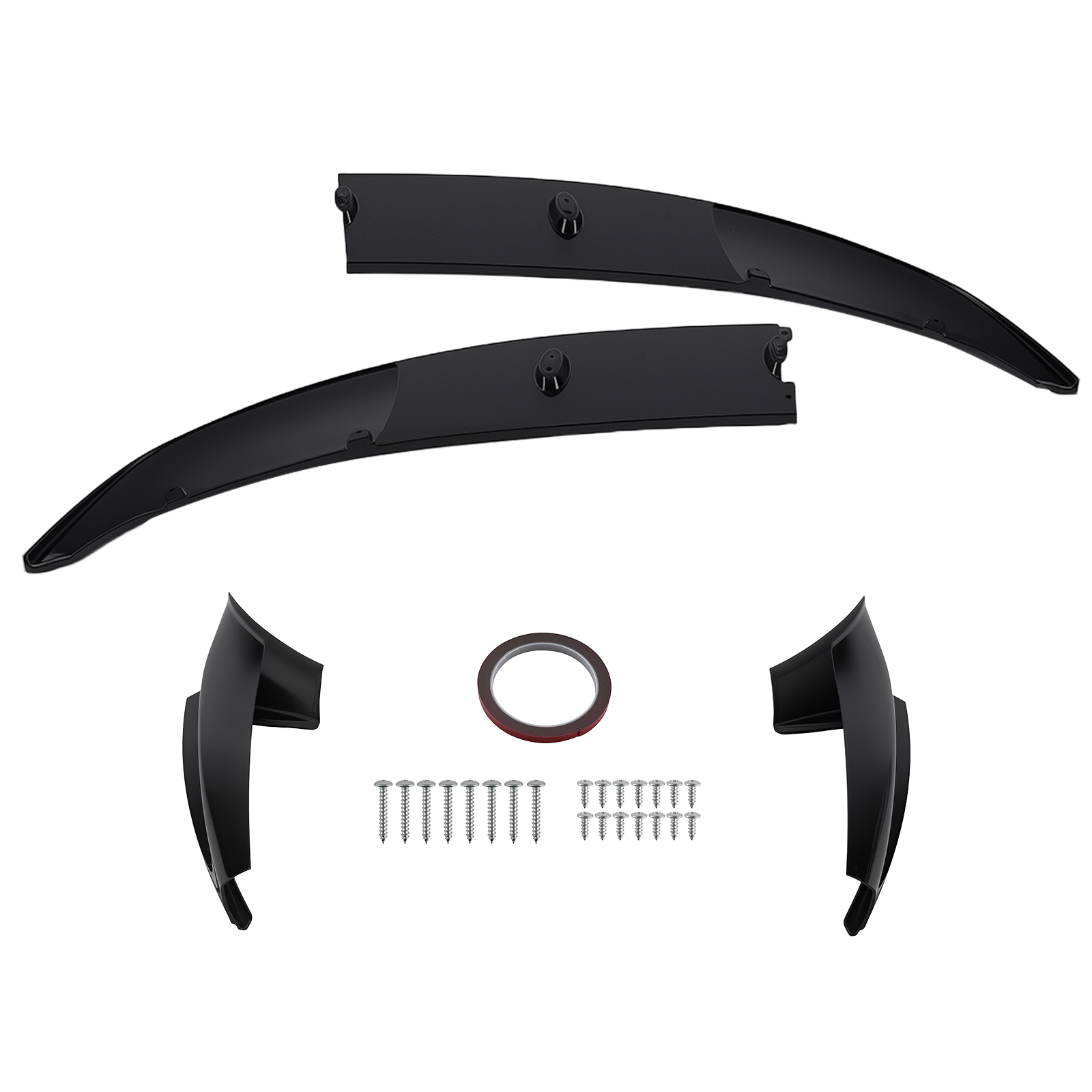 Front Bumper Spoiler for BMW F10 5 Series M Sport 11-16 Gloss Blk Splitter