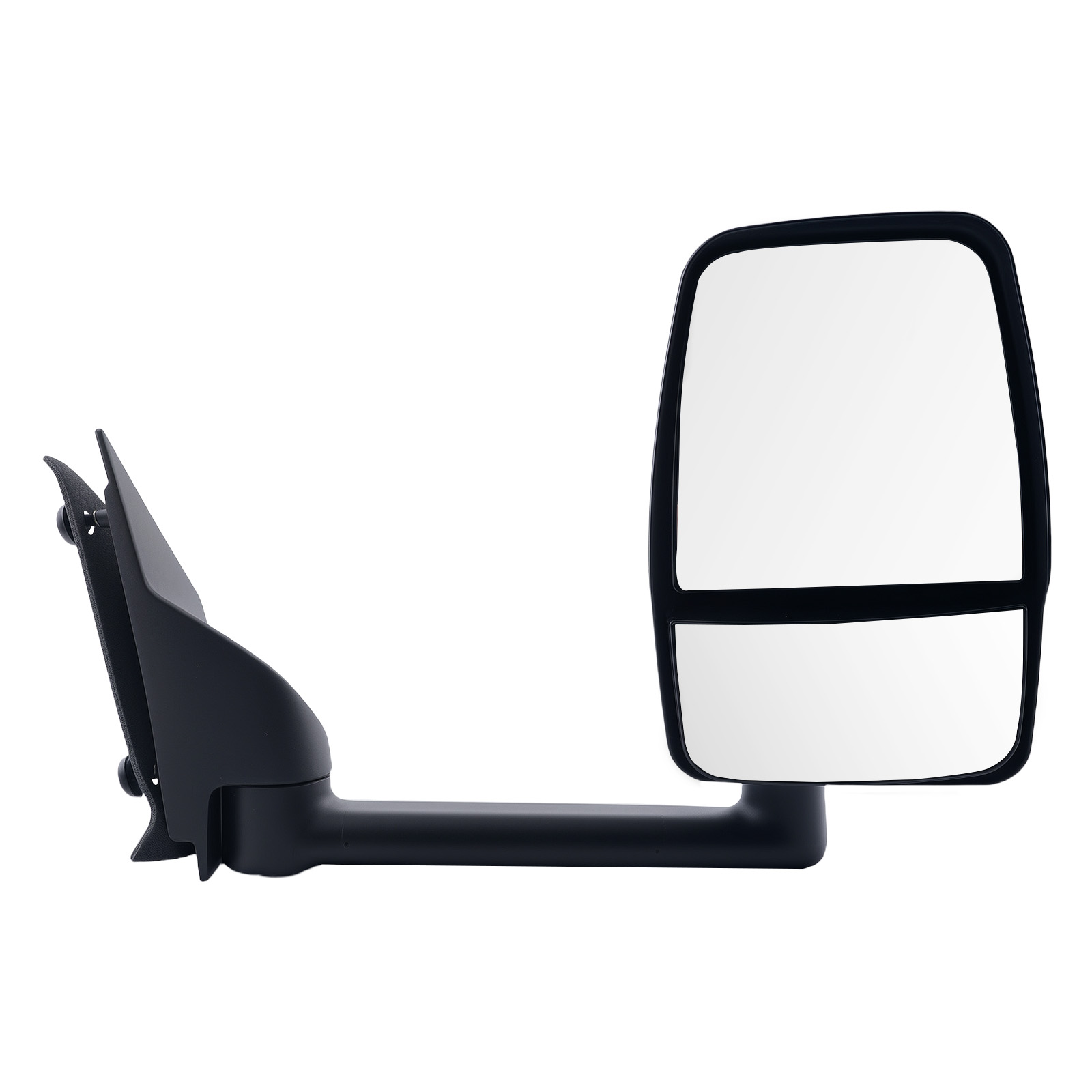 Black Side Mirror Right for GMC Savana 2003-2017 Manual Fold 128-01604R