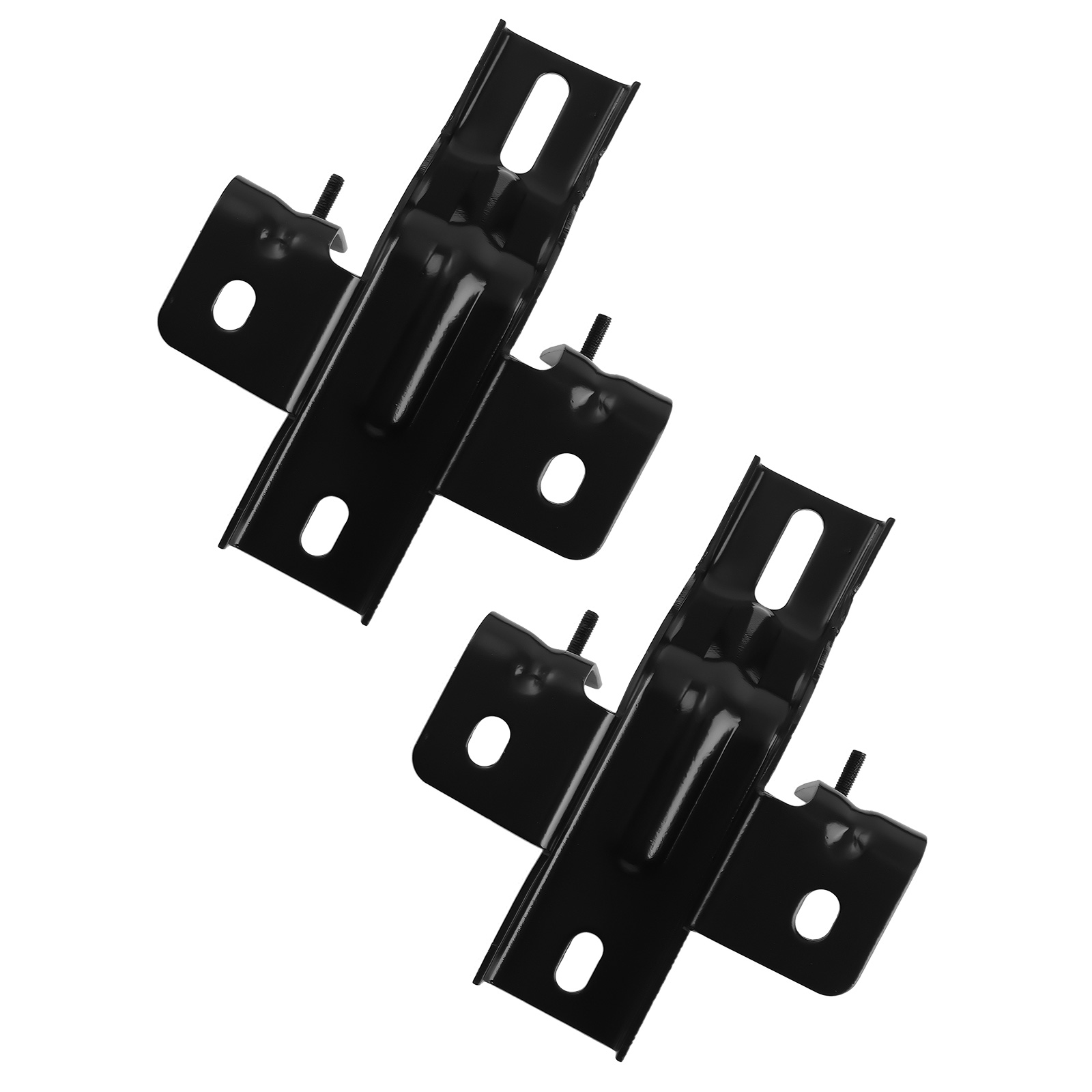Black Running Board Side Steps for 07-18 Jeep Wrangler JK 4DR Non-Slip Design