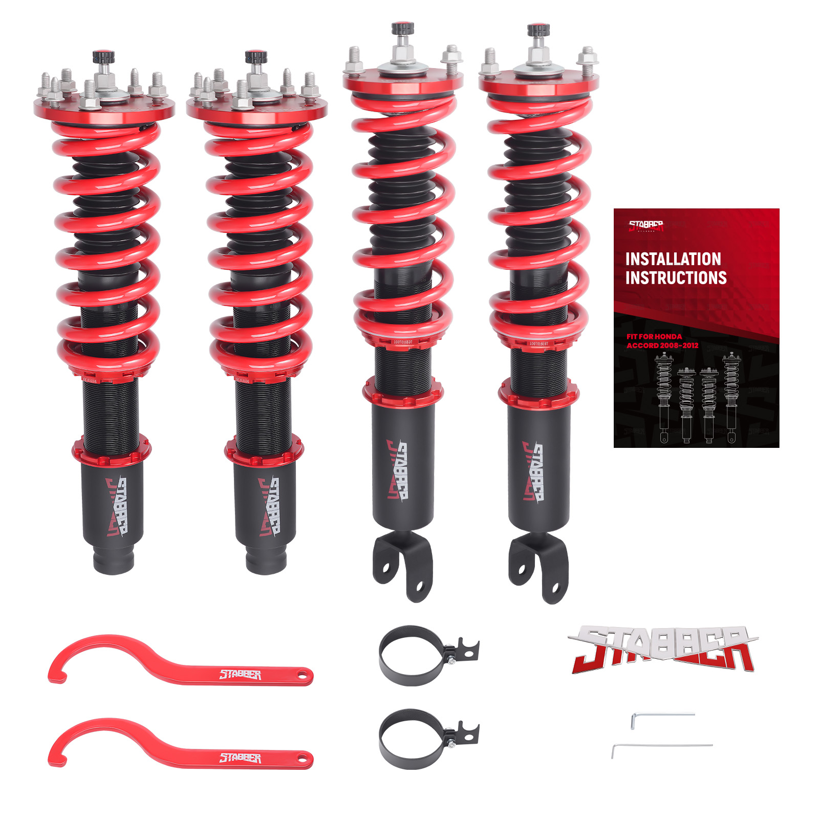 STABBER 24 Level Adjustable Damper Coilovers Suspension For Honda Accord 08-12
