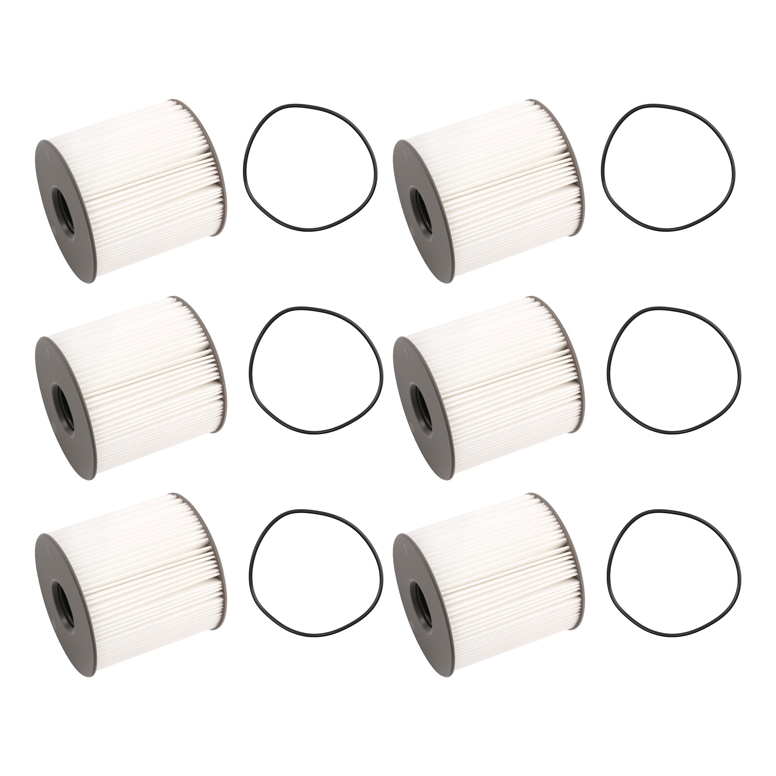6 pack Diesel Fuel Filter Set for Ram 1500 for Wrangler Gladiator 3.0L 2020