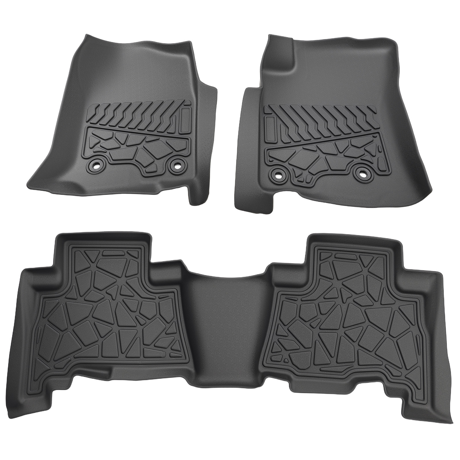 Carpet Floor Mat for Toyota 4Runner Lexus GX460 2013-2024 Black TPE Waterproof