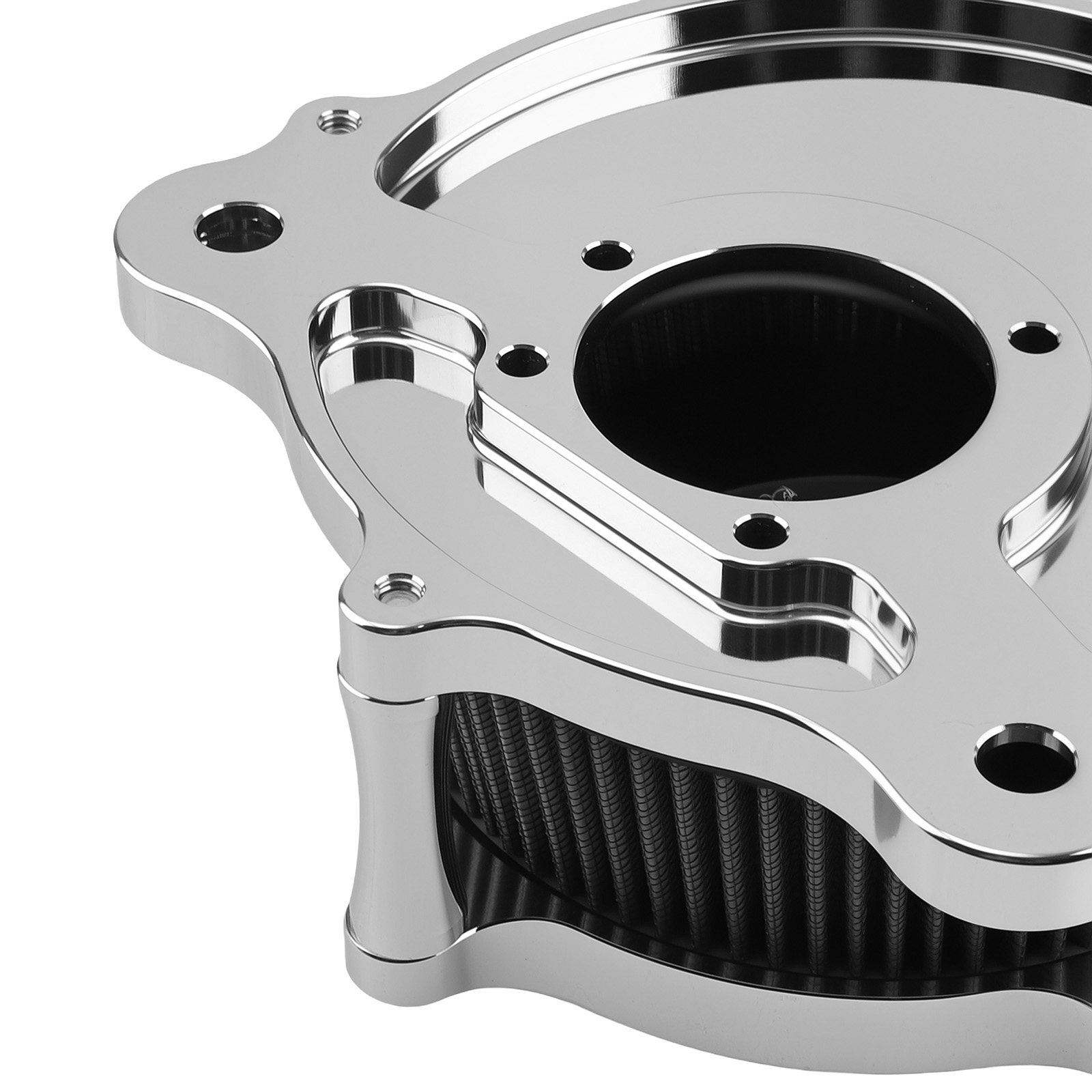 Billet Aluminum Air Cleaner for Harley Dyna Softail 2000-2017 Black