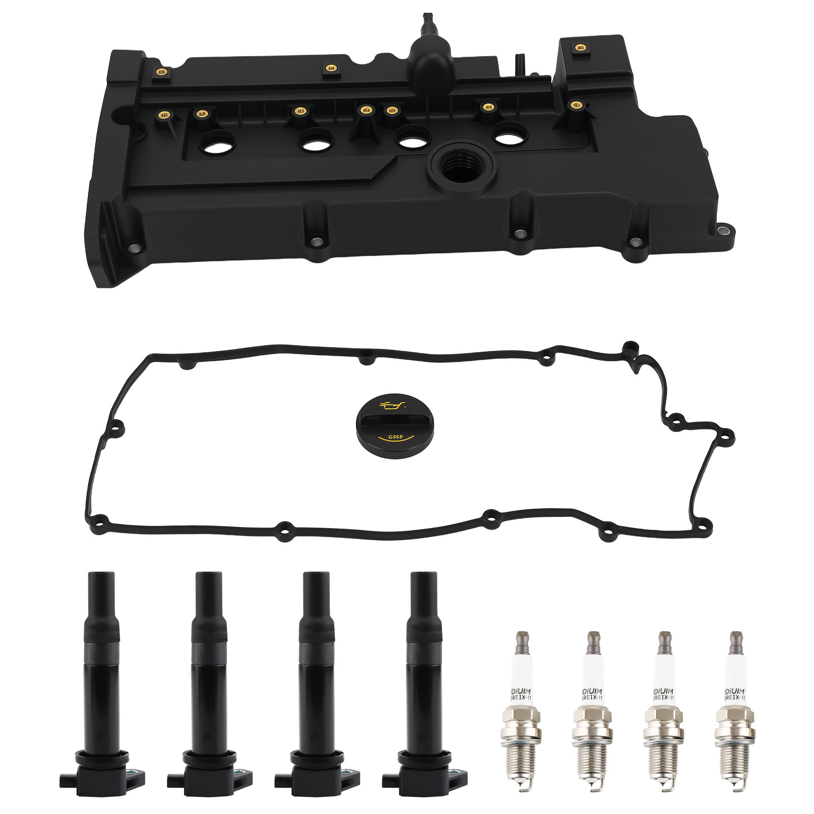 Front Valve Cover for Kia Rio Rio5 2006-2011 1.6L L4 G4ED w/Ignition Coils