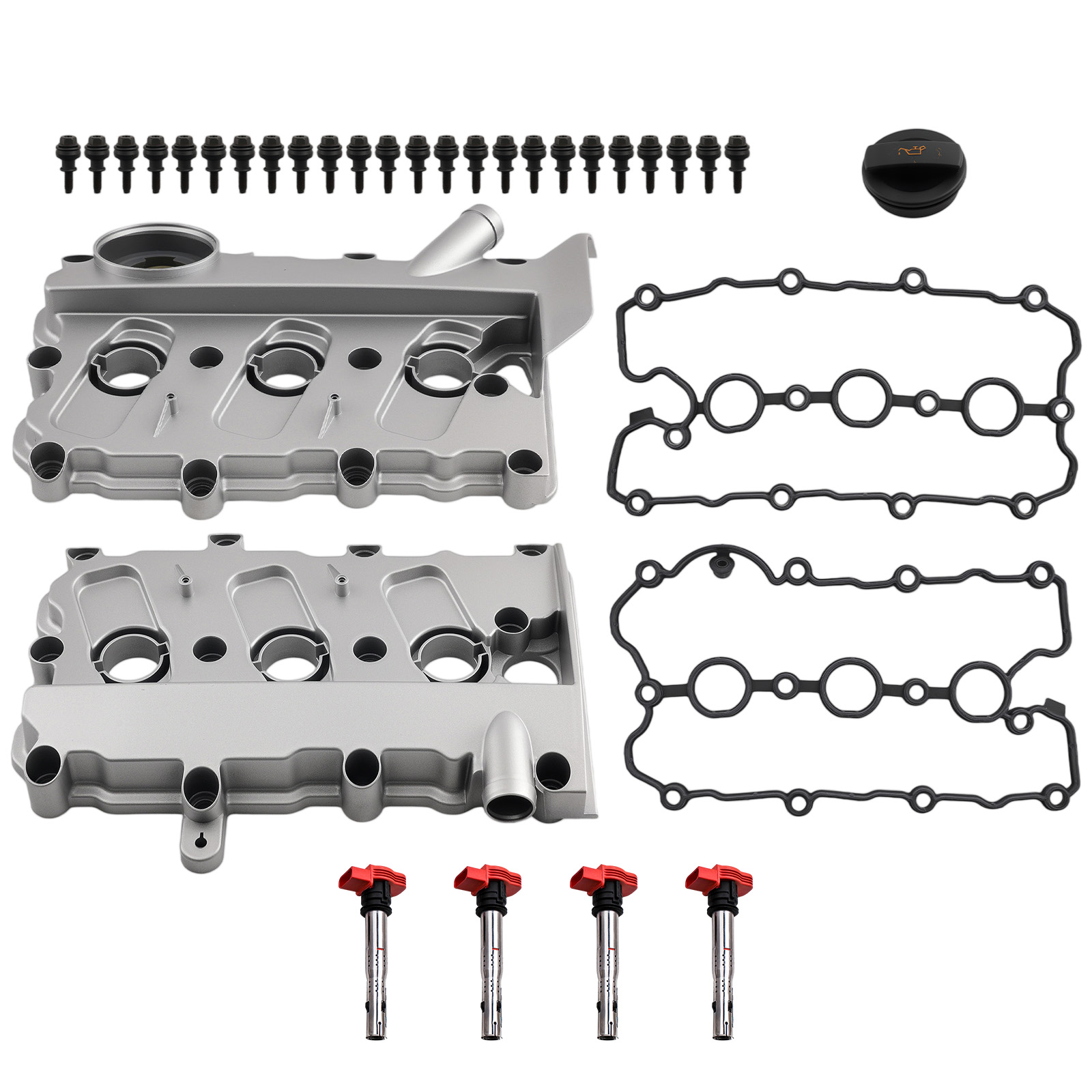 Left Right Valve Cover for Audi A4 3.2L V6 CVT FWD 2006-2008 06E103471F