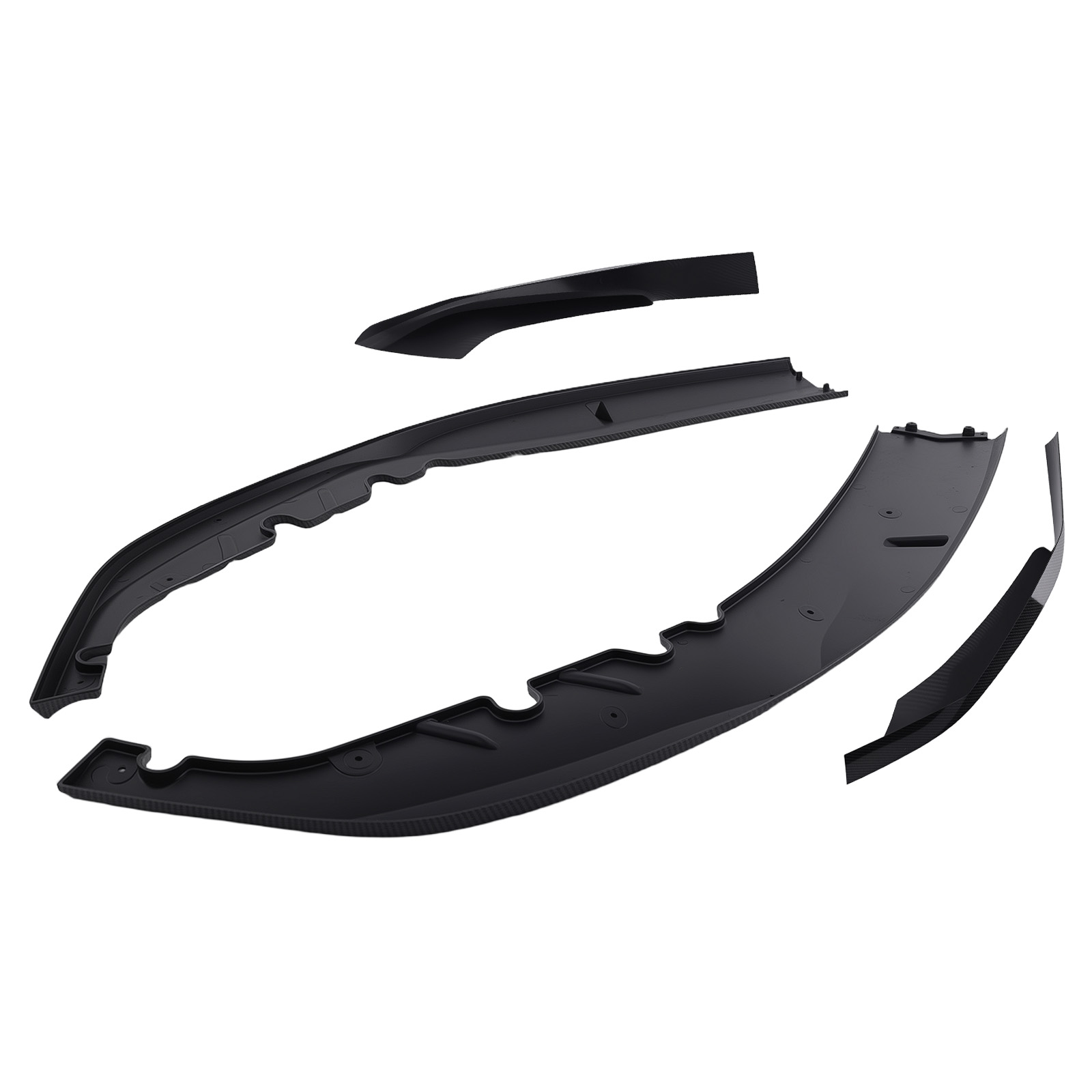 4PC Front Lip Kit for BMW G30 G31 G38 5 Series M Sport 2017-2020 Carbon Look