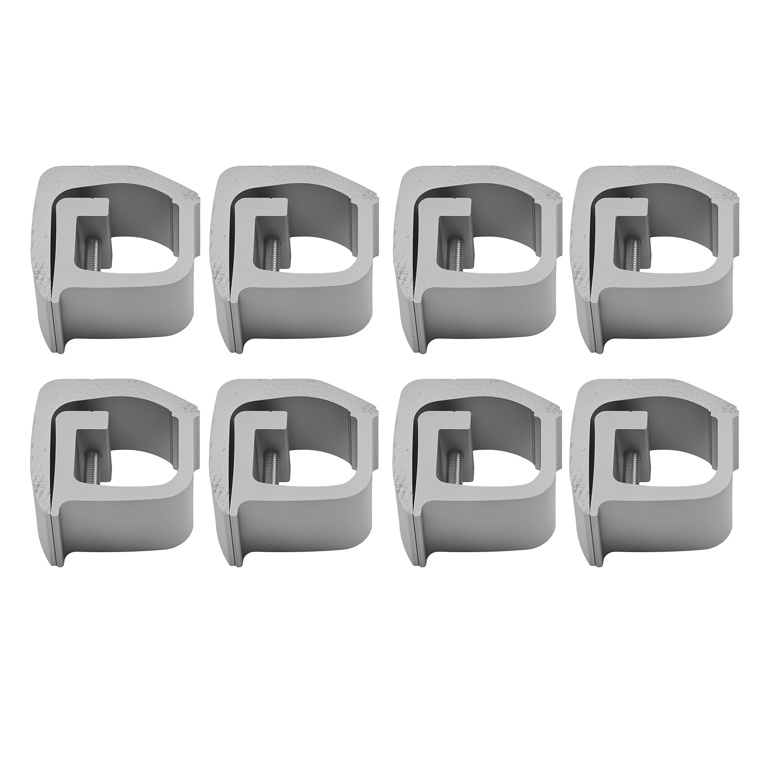 71in Adjustable Aluminum Truck Ladder Rack 800lbs C-Clamp Mount 2Pcs