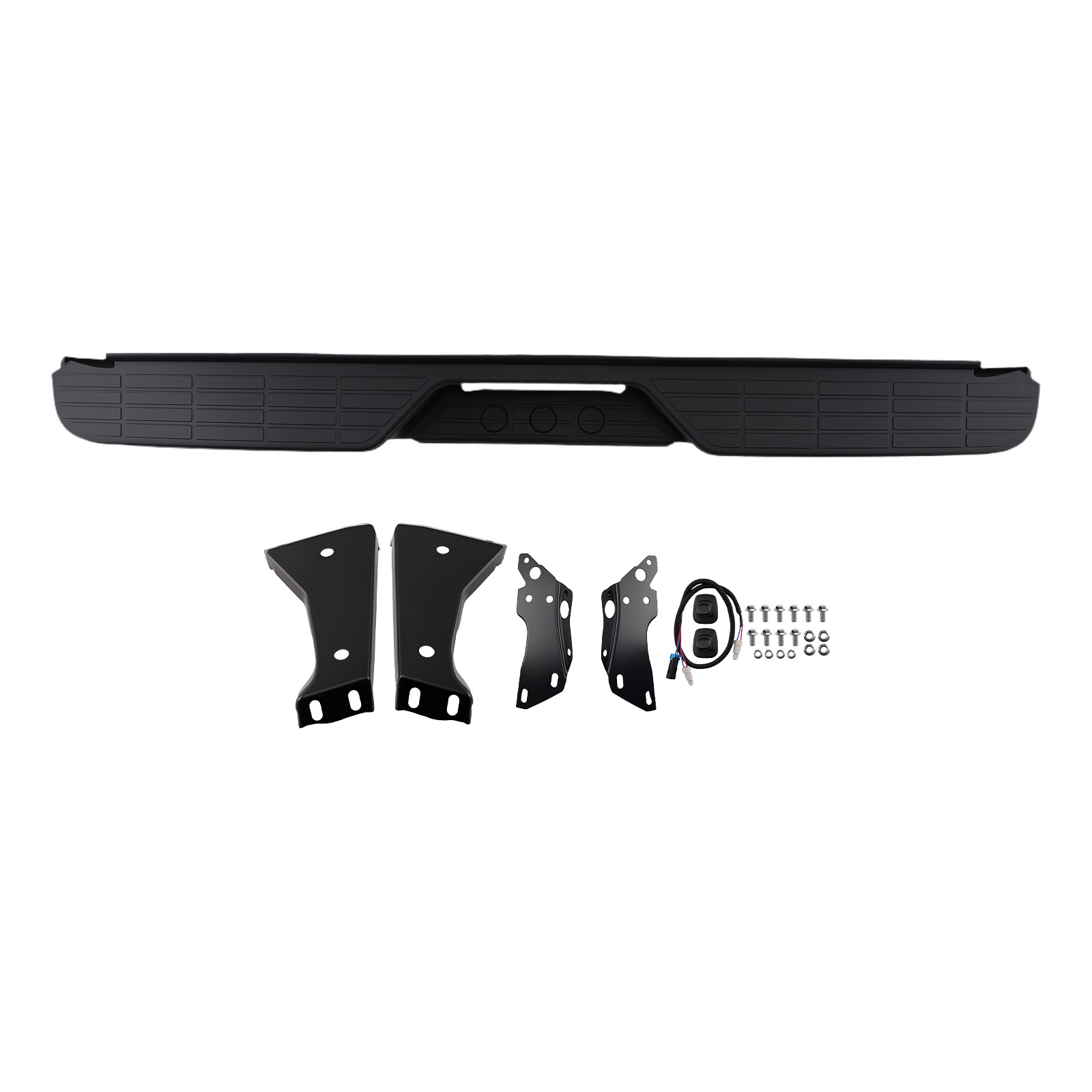Rear Bumper Assembly for GMC K1500 C1500 88-99 190-01399B Black Steel