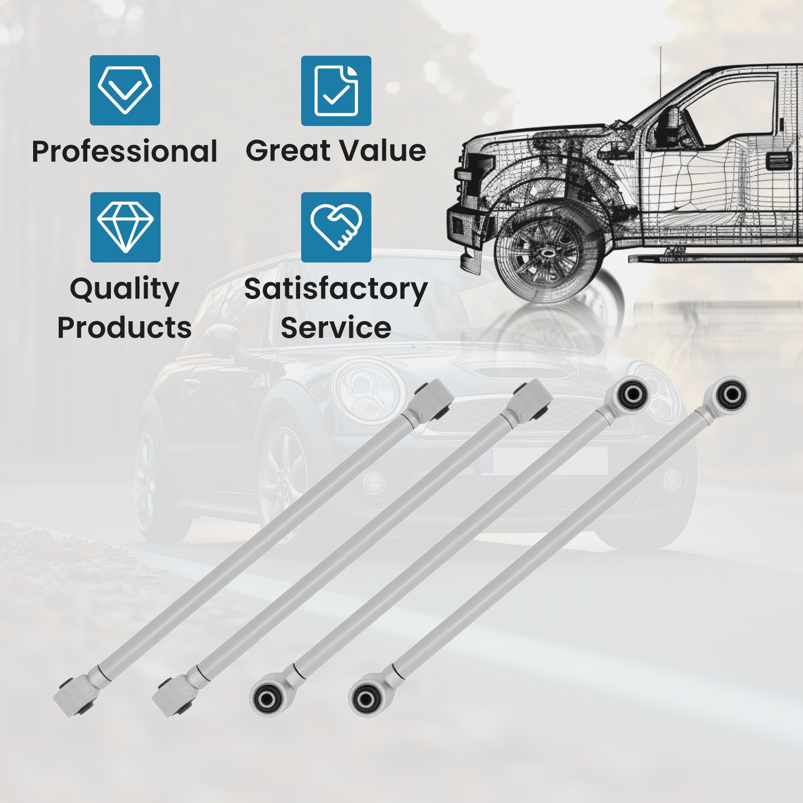 WHY CHOOSE OUR ADJUSTABLE CONTROL ARM?