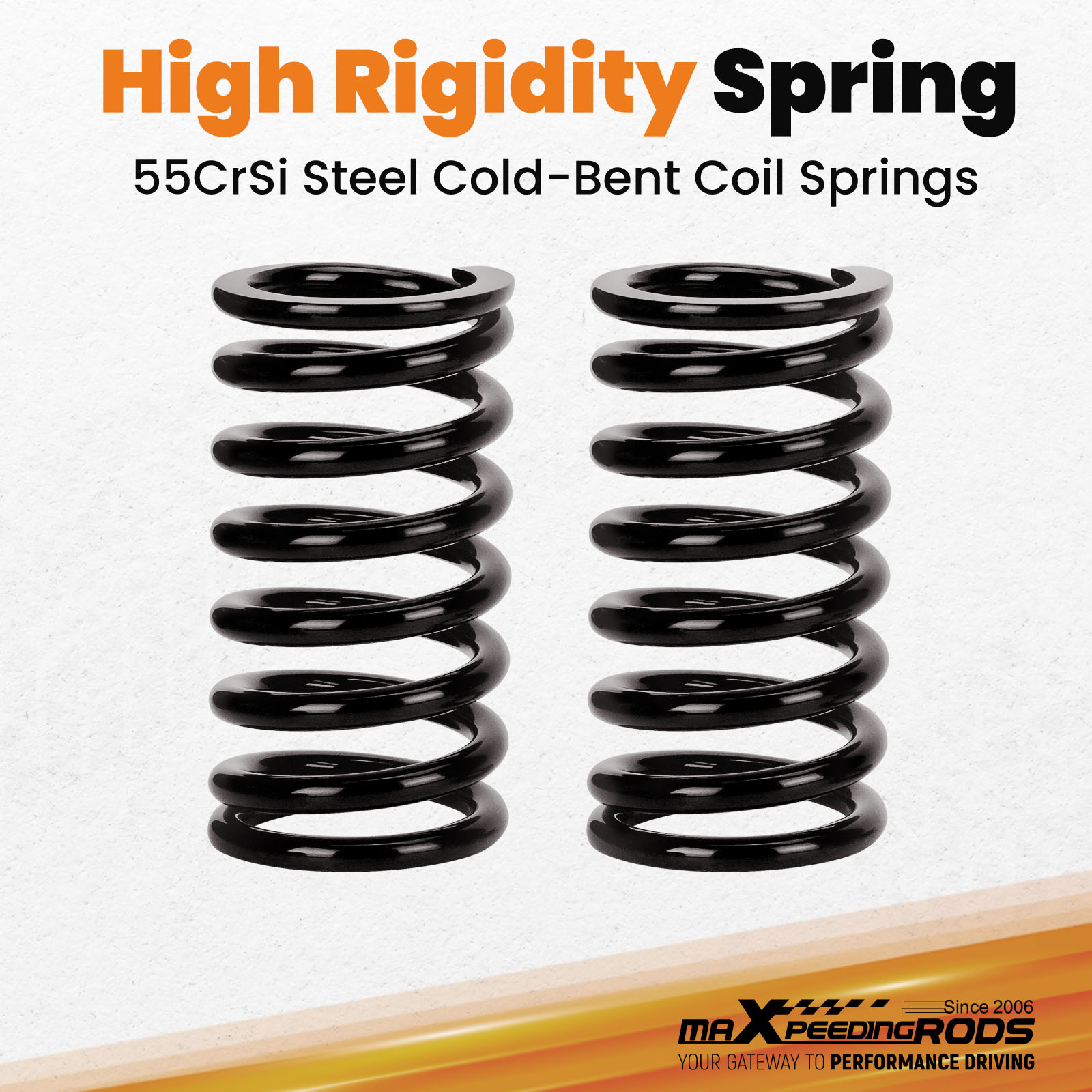 High Rigidity 55CrSi Steel Cold-bent Coil Springs