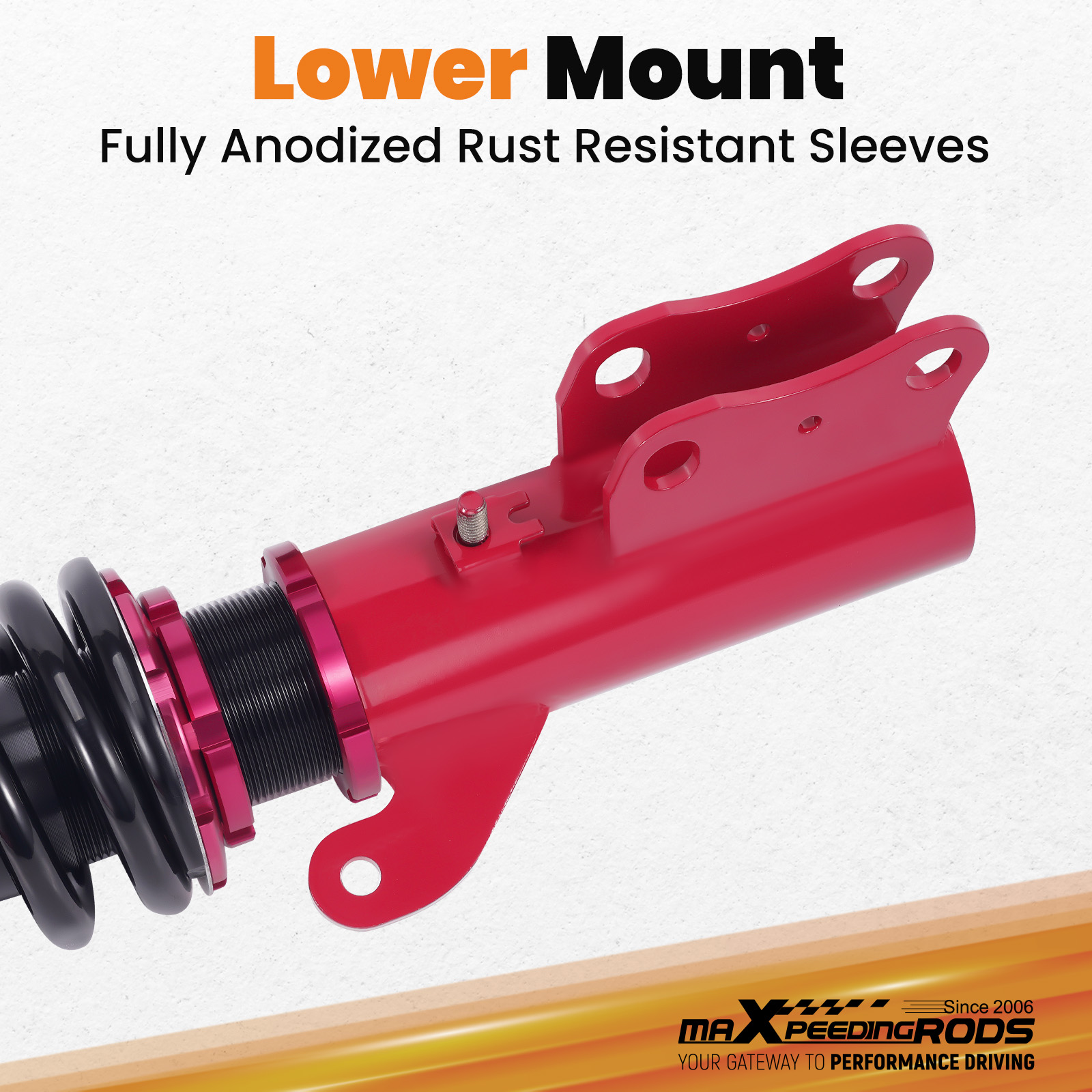 Anodized Shock Body With Anti-Corrosion Coating