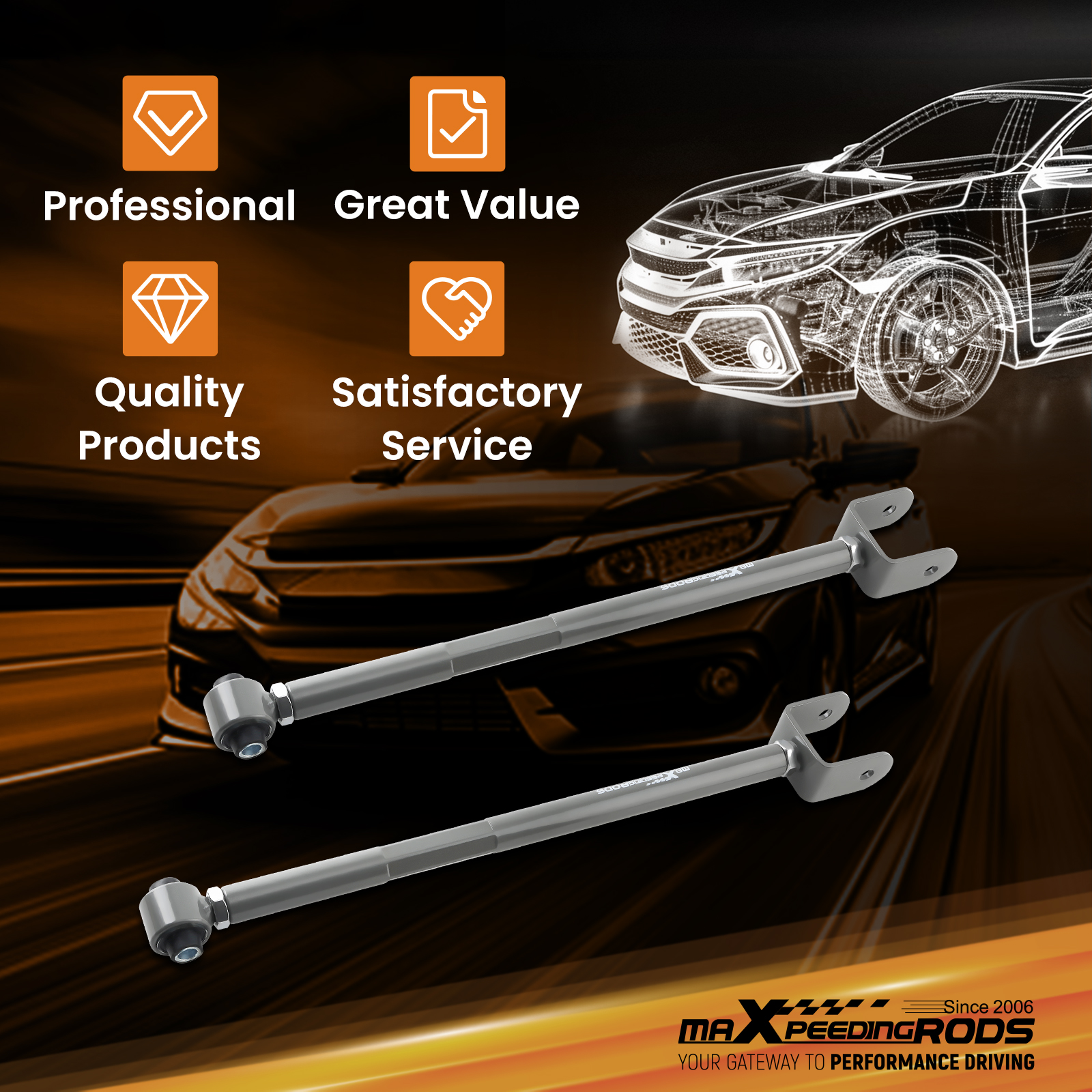 WHY CHOOSE OUR ADJUSTABLE CONTROL ARM?